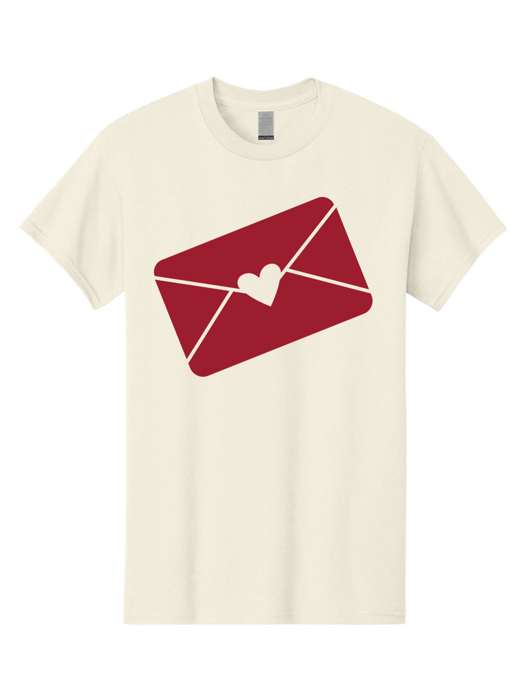 Envelope-With-Heart-1 Men'S Graphic Tee, 100% Cotton, Comfortable Casual Summer Wear, Machine Washable, Love Letter, Romantic Gesture, Heartfelt Message, Envelope Icon, Sealed With Love, Heartfelt Symbol, Affectionate Gesture, Loving Note Aac688