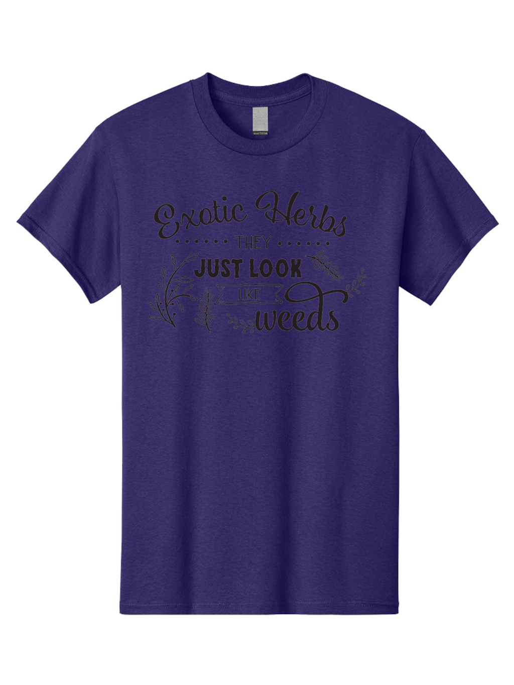 Exotic-Herbs Men'S Graphic Tee, 100% Cotton, Comfortable Casual Summer Wear, Machine Washable, Exotic Herbs, Herbal Remedies, Natural Healing, Medicinal Plants, Botanical Art, Typography Design, Herb Gardening, Wellness Products Aac697