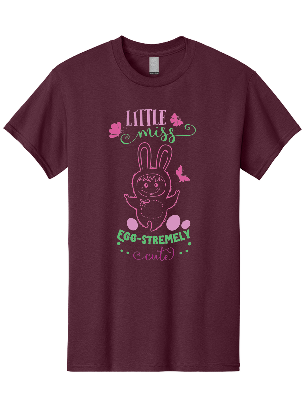 Little-Egg-Stra-Cute Men'S Graphic Tee, 100% Cotton, Comfortable Casual Summer Wear, Machine Washable, Easter Bunny, Cute Cartoon Character, Eggs-Travagant Design, Easter Eggs, Pastel Colors, Whimsical Illustration, Bunny Love, Spring Theme, Aac953