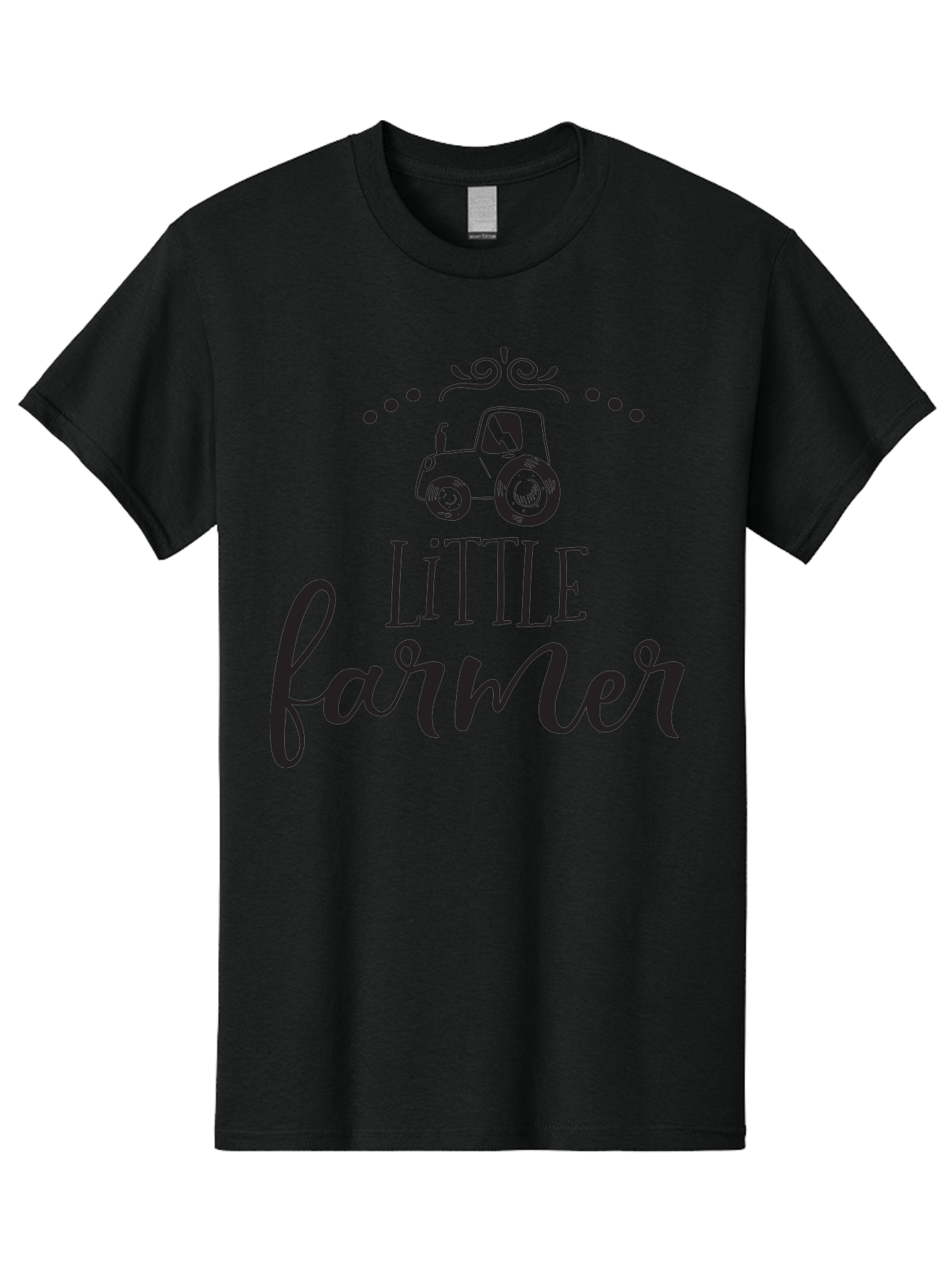 Little-Farmer Men'S Graphic Tee, 100% Cotton, Comfortable Casual Summer Wear, Machine Washable, Tractor Illustration, Farming Graphics, Agricultural Design, Farm-Themed Artwork, Whimsical Typography, Farmer Logo, Countryside Charm, Aac954