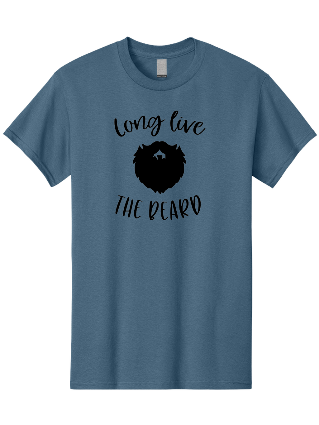 Long-Live-The-Beard Men'S Graphic Tee, 100% Cotton, Comfortable Casual Summer Wear, Machine Washable, Beard Logo, Hipster Culture, Stylish Design, Beard Appreciation, Long Live The Beard, Trendy Graphics, Modern Hipster, Fashionable Beards Aac965