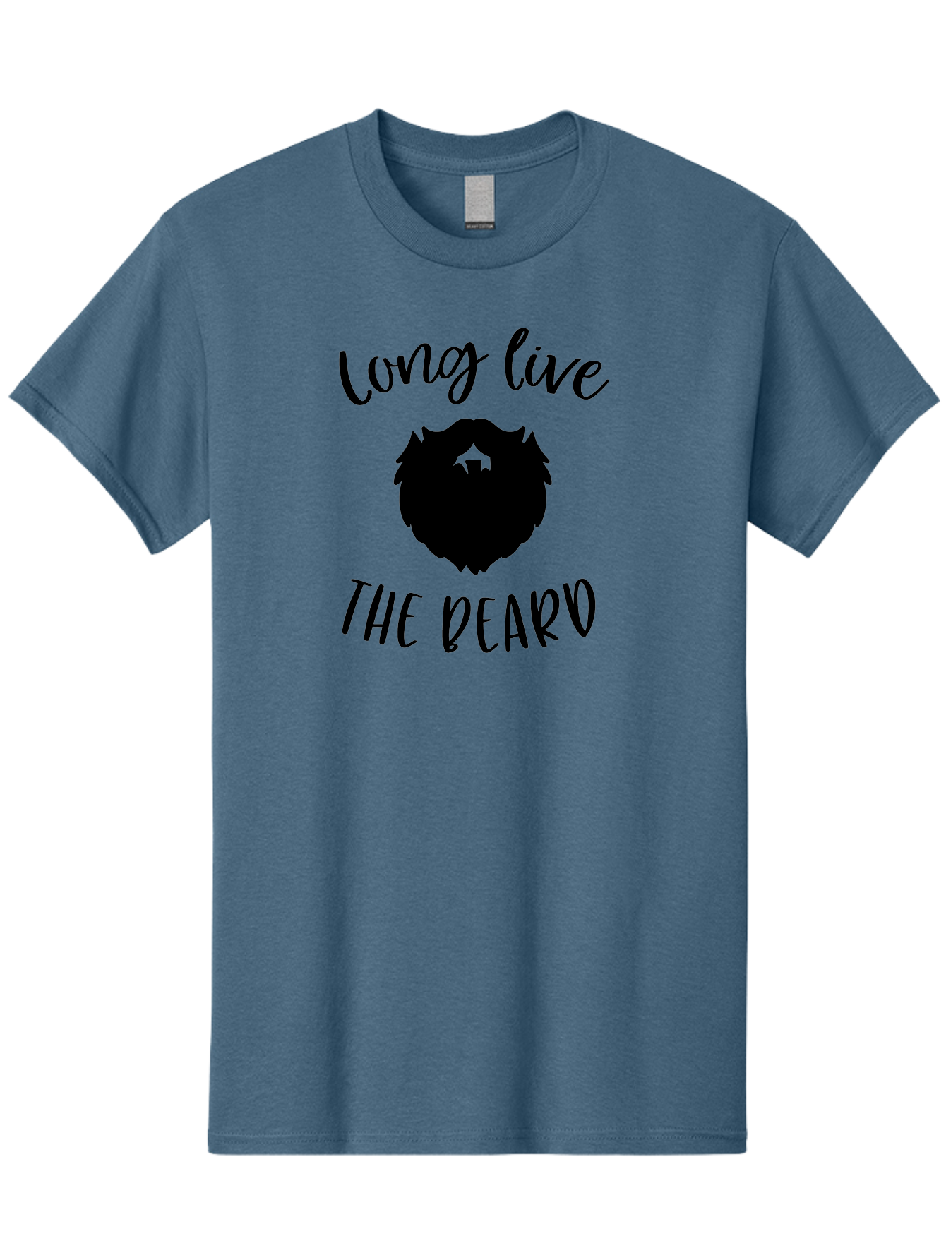 Long-Live-The-Beard Men'S Graphic Tee, 100% Cotton, Comfortable Casual Summer Wear, Machine Washable, Beard Logo, Hipster Culture, Stylish Design, Beard Appreciation, Long Live The Beard, Trendy Graphics, Modern Hipster, Fashionable Beards Aac965