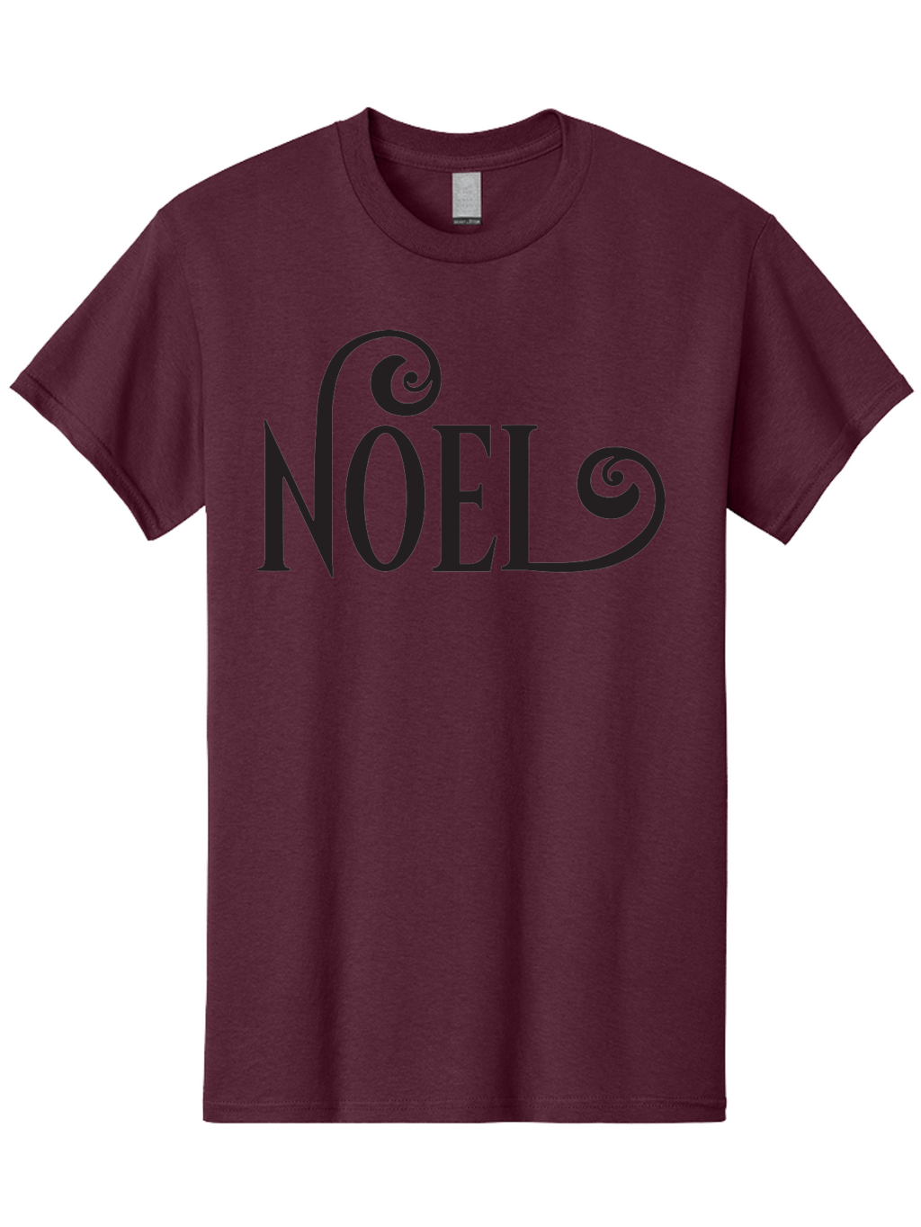 Noel-1 Men'S Graphic Tee, 100% Cotton, Comfortable Casual Summer Wear, Machine Washable, Christmas Greeting, Holiday Card, Festive Design, Elegant Typography, Black Text, Decorative Swirls, Christmas Theme, Winter Holiday, Season'S Greetings Aad056