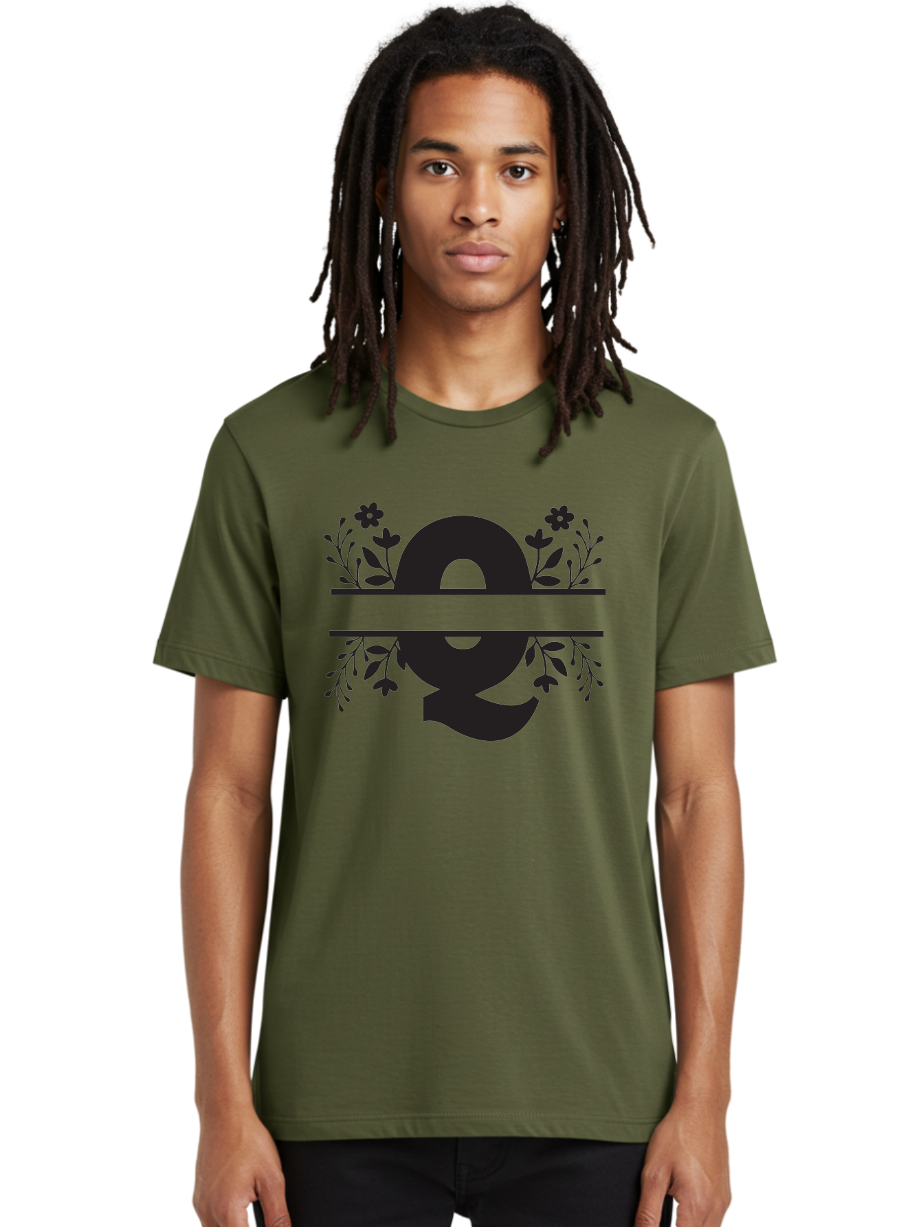 Omega-Symbol Men'S Graphic Tee, 100% Cotton, Comfortable Casual Summer Wear, Machine Washable, Omega Symbol, Greek Alphabet, Floral Elements, Greek Letter, Botanical Design, Logo Inspiration, Typography, Elegant Design, Symbolic Representation Aad070