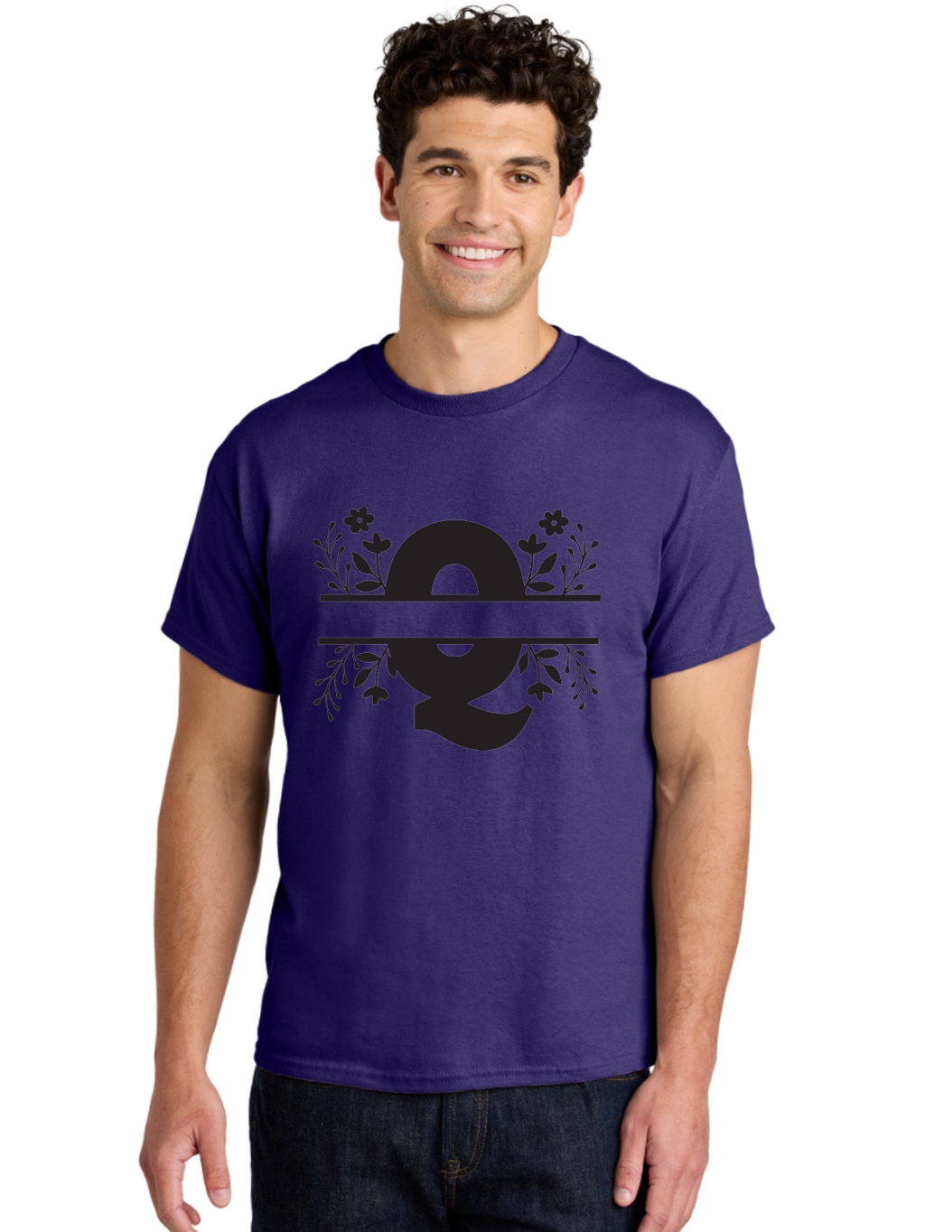 Omega-Symbol Men'S Graphic Tee, 100% Cotton, Comfortable Casual Summer Wear, Machine Washable, Omega Symbol, Greek Alphabet, Floral Elements, Greek Letter, Botanical Design, Logo Inspiration, Typography, Elegant Design, Symbolic Representation Aad070
