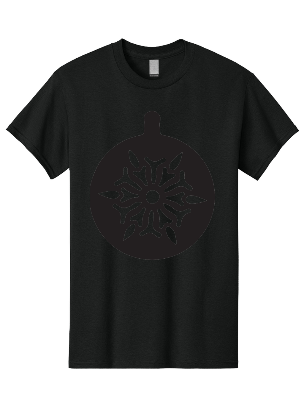 Ornament Men'S Graphic Tee, 100% Cotton, Comfortable Casual Summer Wear, Machine Washable, Christmas Ornament, Snowflake Design, Festive Decor, Holiday Symbol, Winter Theme, Decorative Art, Seasonal Icon Aad075