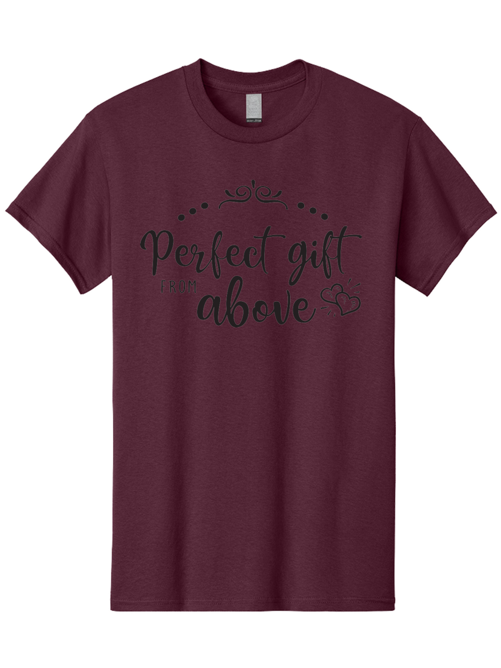 Perfect-Gift-From-Above Men'S Graphic Tee, 100% Cotton, Comfortable Casual Summer Wear, Machine Washable, Perfect Gift From Above, Gift Ideas, Heartwarming Gestures, Inspirational Quotes, Divine Blessings, Thoughtful Presents, Heart Design Aad087