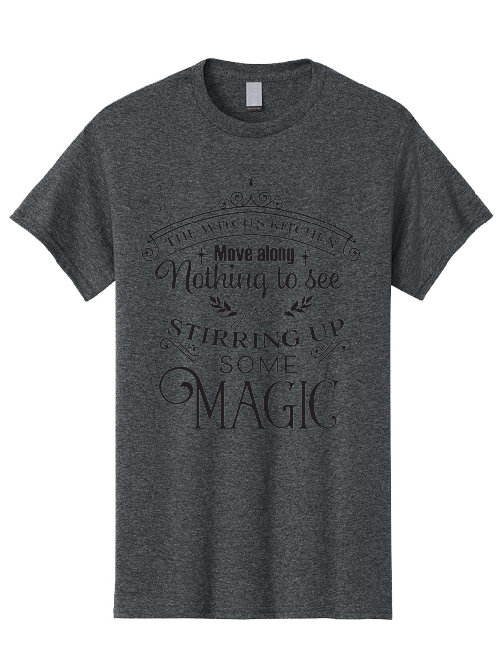 The-Witch-S-Kitchen Men'S Graphic Tee, 100% Cotton, Comfortable Casual Summer Wear, Machine Washable, Witchy Vibes, Mystical Quotes, Magical Kitchen, Spellbinding Atmosphere, Mystical Elements, Witchcraft Phrases, Mystical Ambiance Aad240