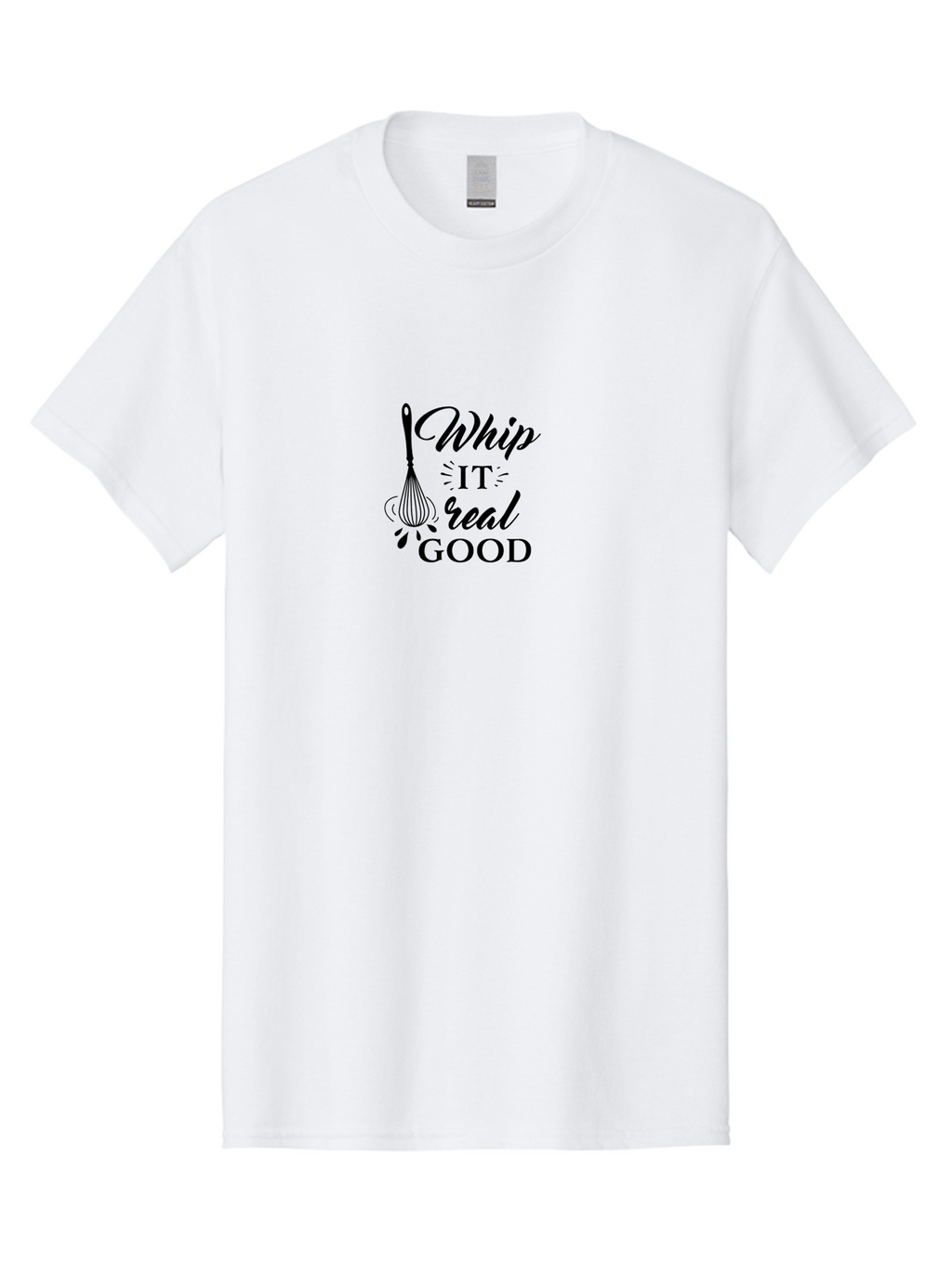 Whip-It-Real-Good Men'S Graphic Tee, 100% Cotton, Comfortable Casual Summer Wear, Machine Washable, Whisk Illustration, Cooking Inspiration, Baking Motivation, Kitchen Decor, Foodie Quote, Culinary Art, Recipe Graphics Aad311
