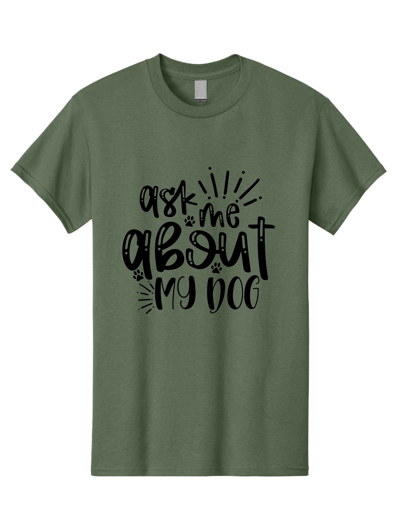 Ask-Me-About-My-Dog Men'S Graphic Tee, 100% Cotton, Comfortable Casual Summer Wear, Machine Washable, Dog Lover Quote, Pet Owner, Dog Mom, Dog Dad, Pet Parent, Dog Enthusiast, Paw Print, Funny Dog Saying, Dog Quote Aad357
