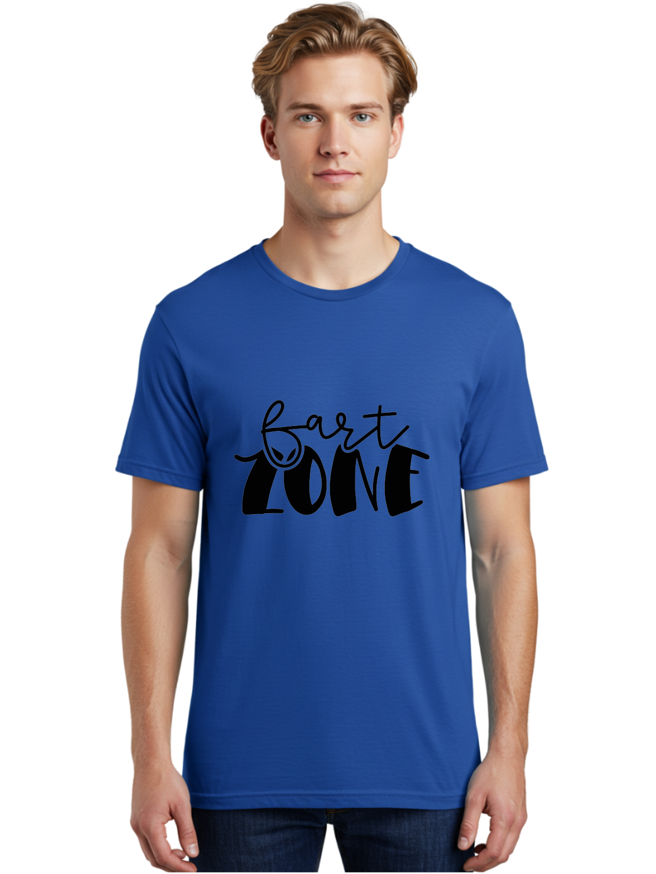 Bart-Zone Men'S Graphic Tee, 100% Cotton, Comfortable Casual Summer Wear, Machine Washable, Bart Zone, Creative Art, Modern Typography, Artistic Expression, Unique Lettering, Urban Style, Contemporary Design, Bold Fonts, Artistic Vibe, Aad359