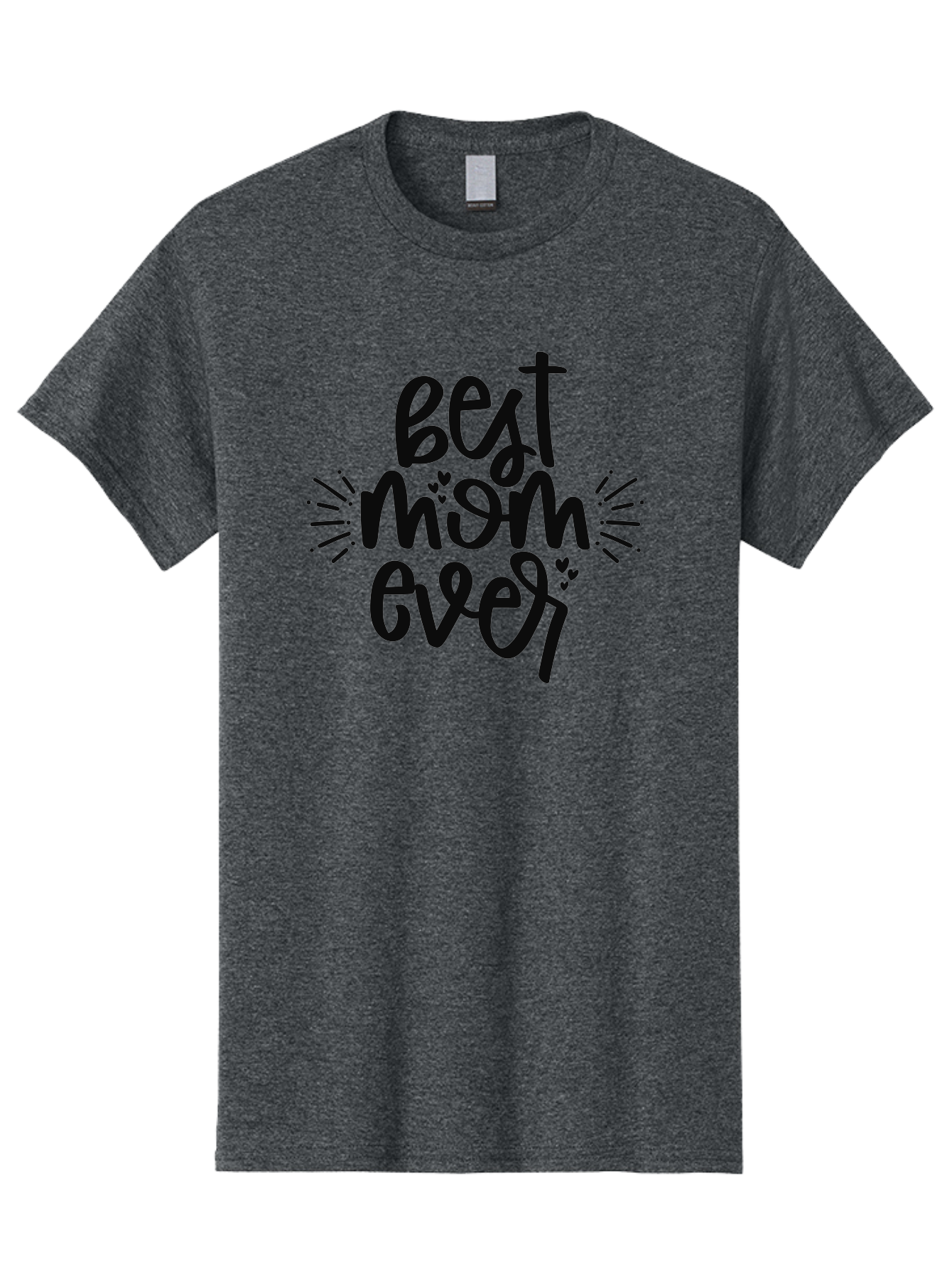 Best-Mom-Ever Men'S Graphic Tee, 100% Cotton, Comfortable Casual Summer Wear, Machine Washable, Handwritten Font, Best Mom Ever, Mother'S Day Gift, Heartwarming Message, Love, Gratitude, Celebration, Appreciation, Mothers Day, Mom'S Love Aad364