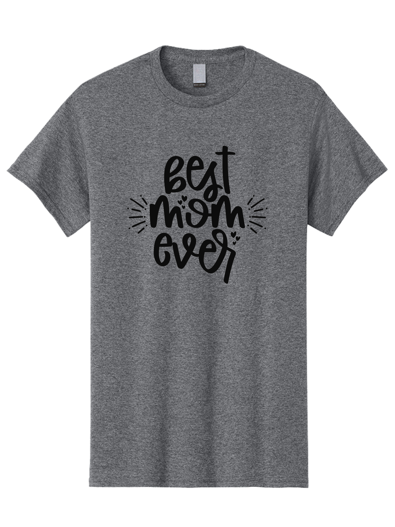 Best-Mom-Ever Men'S Graphic Tee, 100% Cotton, Comfortable Casual Summer Wear, Machine Washable, Handwritten Font, Best Mom Ever, Mother'S Day Gift, Heartwarming Message, Love, Gratitude, Celebration, Appreciation, Mothers Day, Mom'S Love Aad364