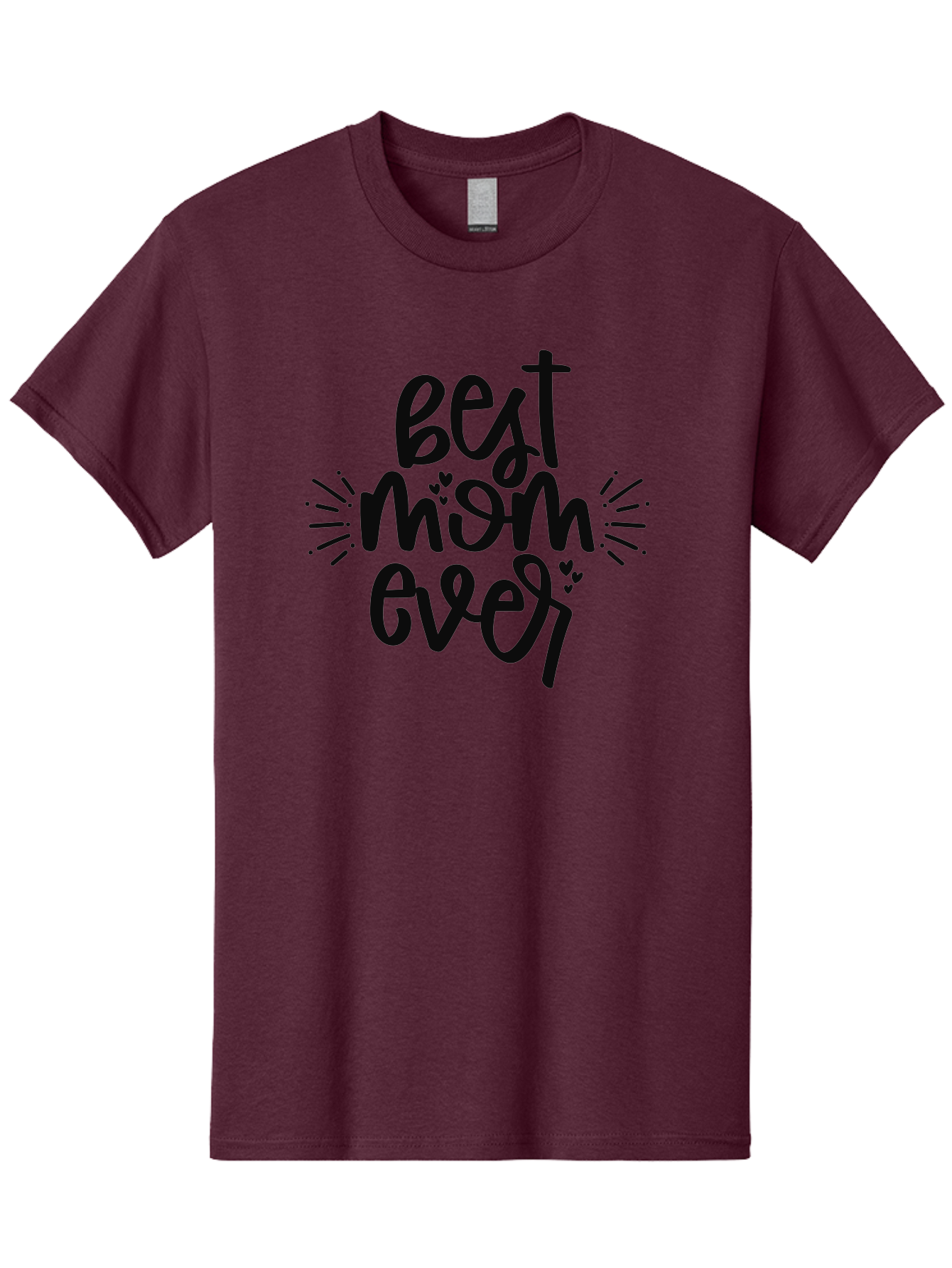 Best-Mom-Ever Men'S Graphic Tee, 100% Cotton, Comfortable Casual Summer Wear, Machine Washable, Handwritten Font, Best Mom Ever, Mother'S Day Gift, Heartwarming Message, Love, Gratitude, Celebration, Appreciation, Mothers Day, Mom'S Love Aad364