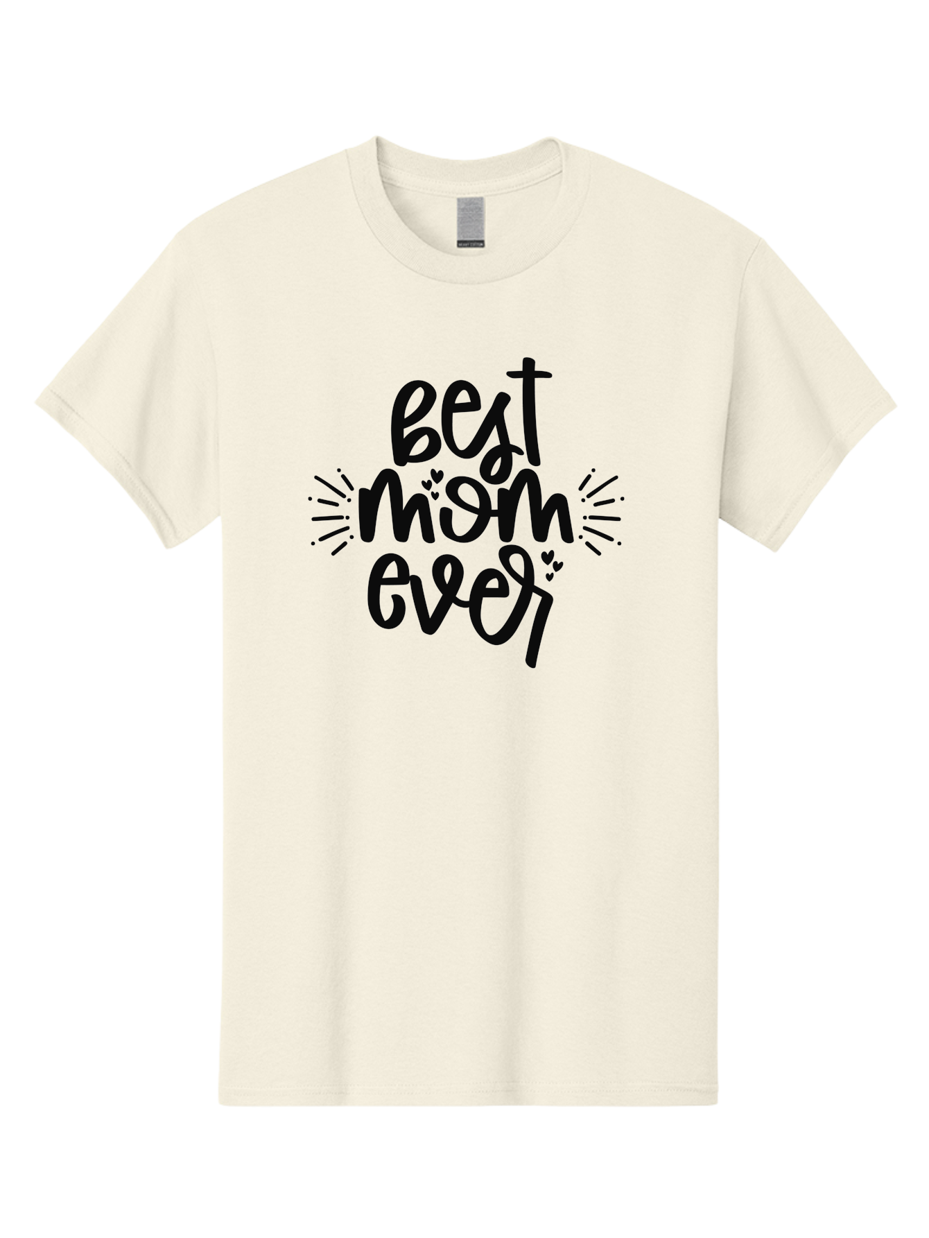 Best-Mom-Ever Men'S Graphic Tee, 100% Cotton, Comfortable Casual Summer Wear, Machine Washable, Handwritten Font, Best Mom Ever, Mother'S Day Gift, Heartwarming Message, Love, Gratitude, Celebration, Appreciation, Mothers Day, Mom'S Love Aad364