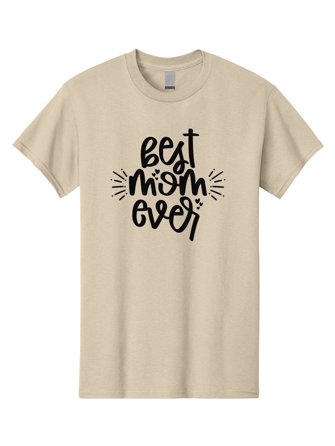 Best-Mom-Ever Men'S Graphic Tee, 100% Cotton, Comfortable Casual Summer Wear, Machine Washable, Handwritten Font, Best Mom Ever, Mother'S Day Gift, Heartwarming Message, Love, Gratitude, Celebration, Appreciation, Mothers Day, Mom'S Love Aad364