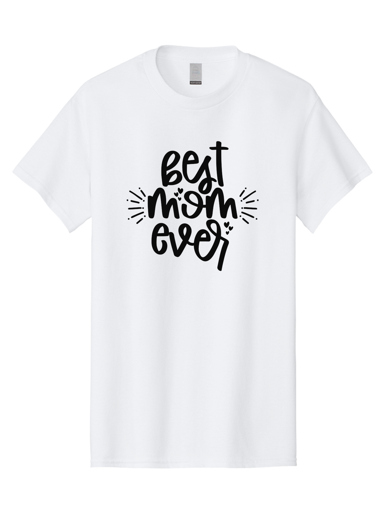 Best-Mom-Ever Men'S Graphic Tee, 100% Cotton, Comfortable Casual Summer Wear, Machine Washable, Handwritten Font, Best Mom Ever, Mother'S Day Gift, Heartwarming Message, Love, Gratitude, Celebration, Appreciation, Mothers Day, Mom'S Love Aad364
