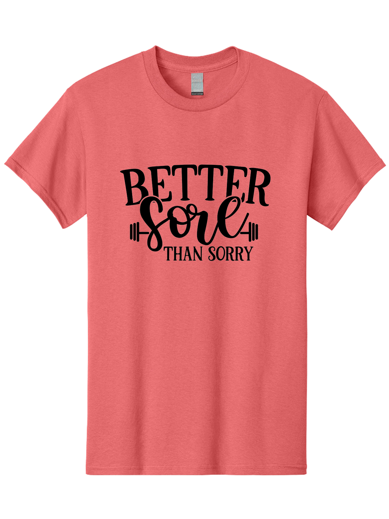 Better-Sore-Than-Sorry Men'S Graphic Tee, 100% Cotton, Comfortable Casual Summer Wear, Machine Washable, Motivational Quote, Fitness Inspiration, Gym Motivation, Workout Quotes, Weightlifting, Strength Training, Fitness Goals Aad365