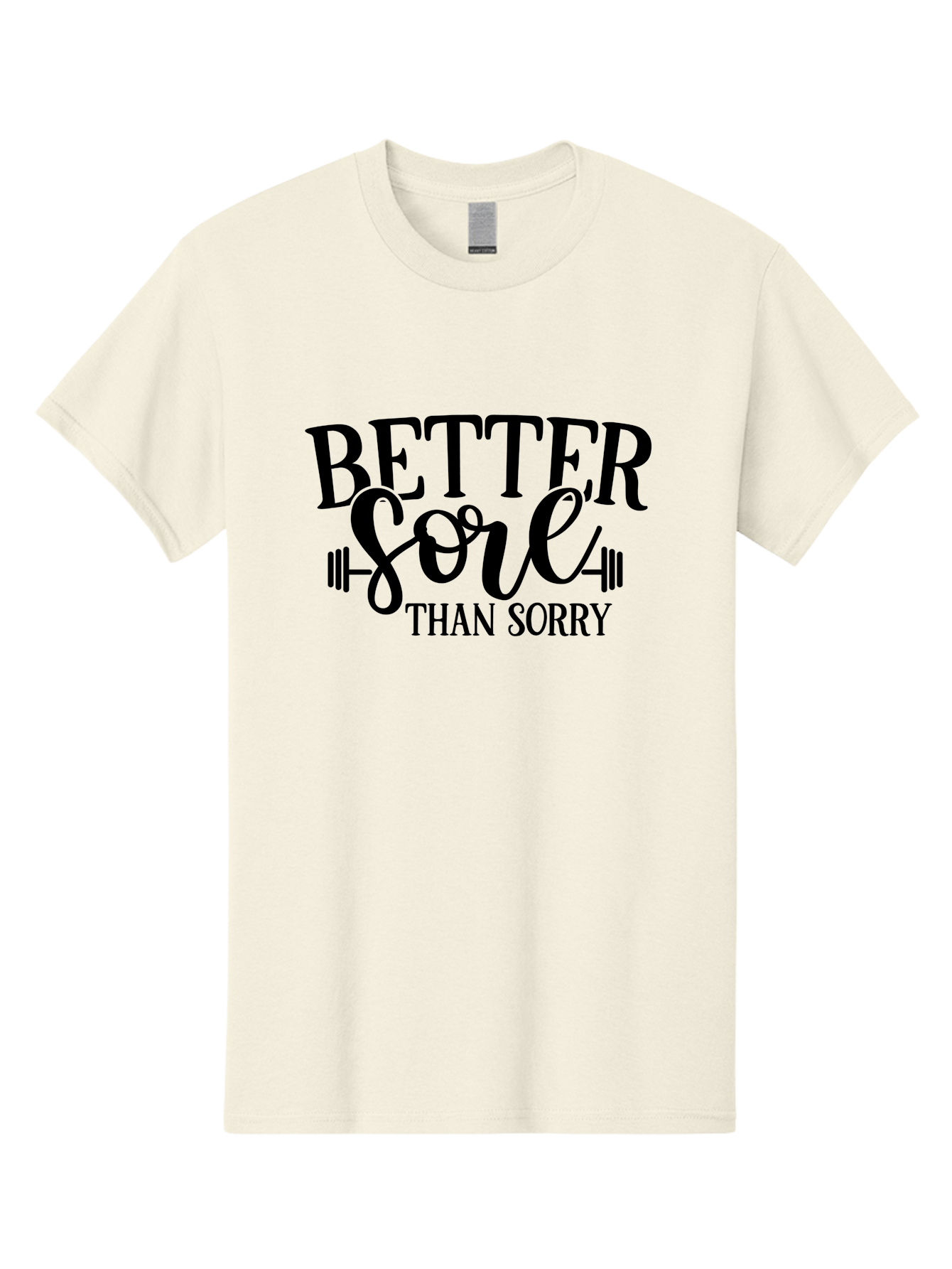 Better-Sore-Than-Sorry Men'S Graphic Tee, 100% Cotton, Comfortable Casual Summer Wear, Machine Washable, Motivational Quote, Fitness Inspiration, Gym Motivation, Workout Quotes, Weightlifting, Strength Training, Fitness Goals Aad365