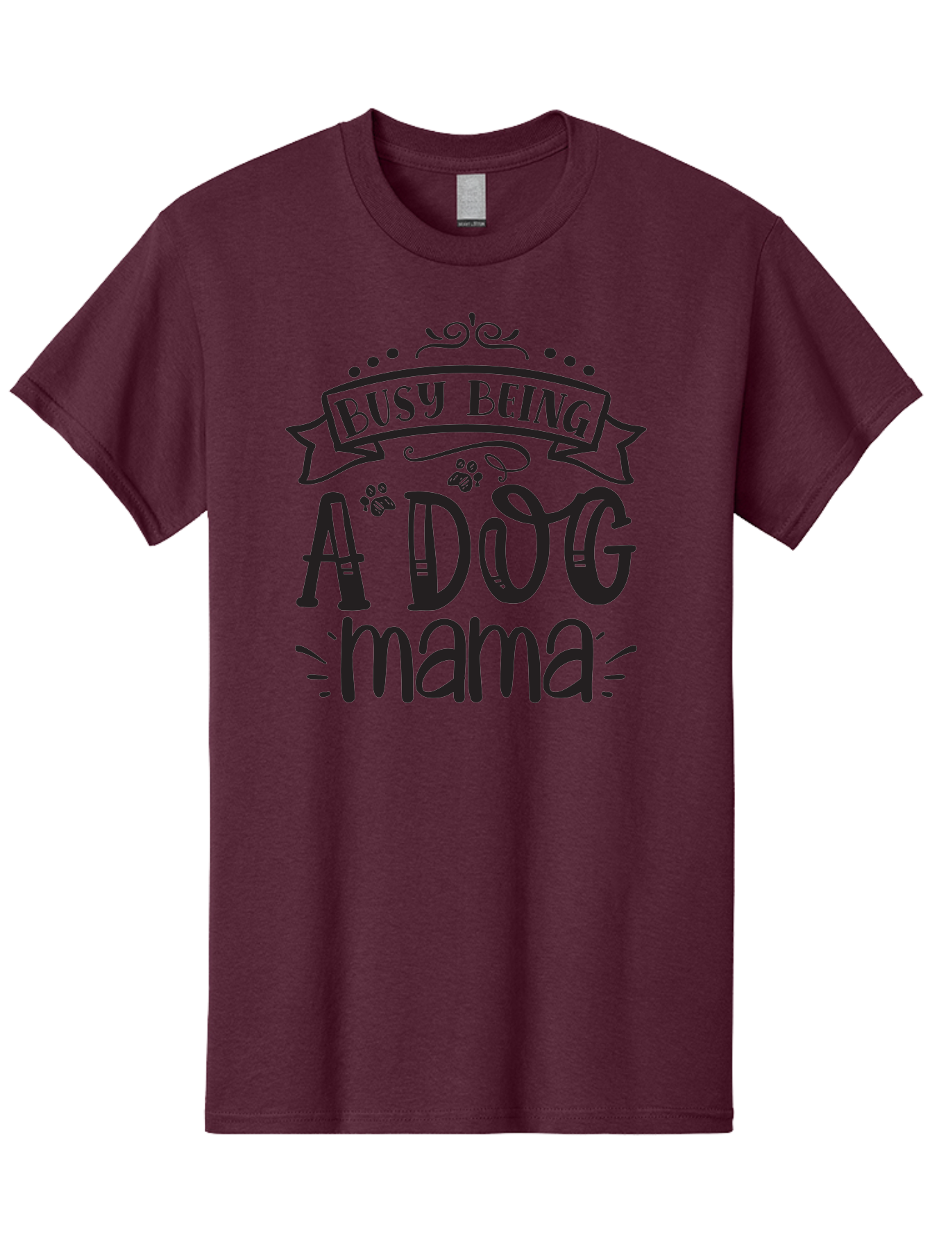 Busy-Being-Dog-Mama Men'S Graphic Tee, 100% Cotton, Comfortable Casual Summer Wear, Machine Washable, Dog Mama, Dog Mom, Dog Lover, Dog Owner, Pet Parent, Furry Family, Dog Parenting, Dog Love, Pet Love Aad367