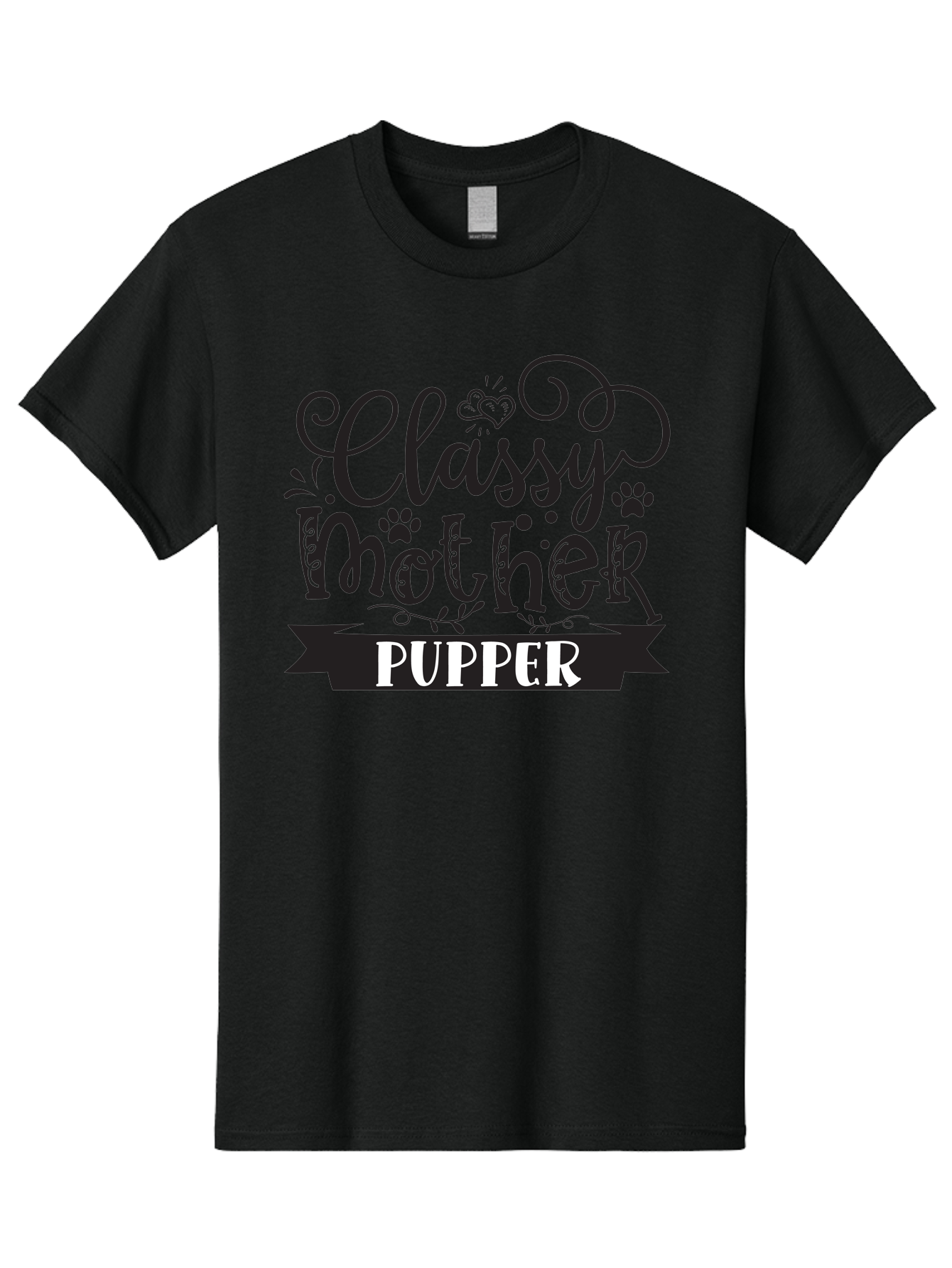 Classy-Mother-Pupper Men'S Graphic Tee, 100% Cotton, Comfortable Casual Summer Wear, Machine Washable, Classy Mother Pupper, Dog Mom, Dog Lover, Pet Parent, Funny Quote, Dog Humor, Mothers Day Gift Aad370