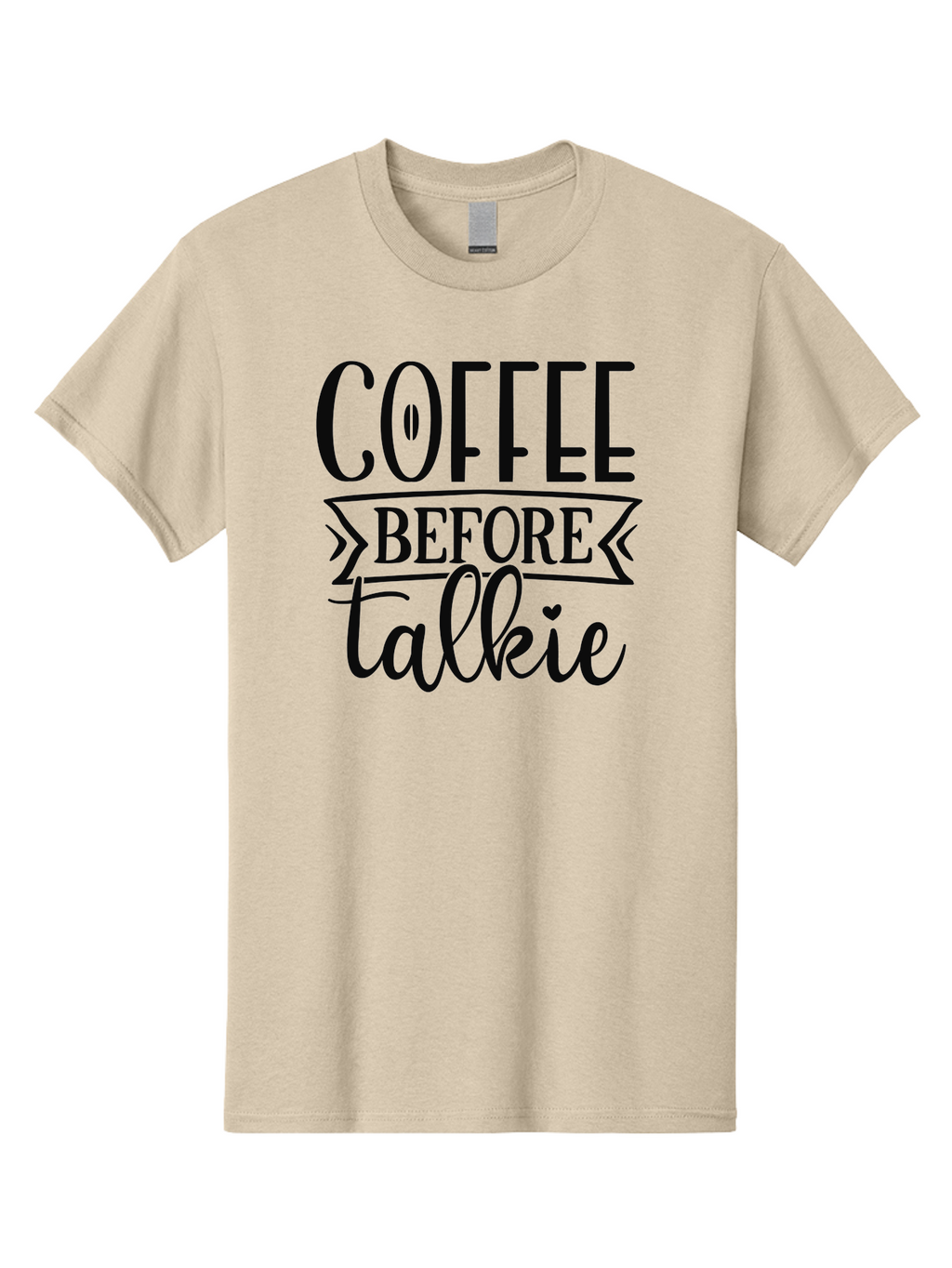 Coffee-Before-Talkie Men'S Graphic Tee, 100% Cotton, Comfortable Casual Summer Wear, Machine Washable, Coffee Lover, Morning Motivation, Funny Quote, Coffee Quote, Caffeine Fix, Humorous Design, Talkie, Coffee Before Talkie, Coffee Humor Aad373