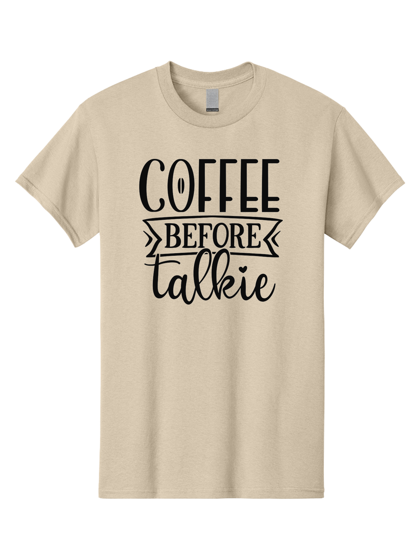 Coffee-Before-Talkie Men'S Graphic Tee, 100% Cotton, Comfortable Casual Summer Wear, Machine Washable, Coffee Lover, Morning Motivation, Funny Quote, Coffee Quote, Caffeine Fix, Humorous Design, Talkie, Coffee Before Talkie, Coffee Humor Aad373