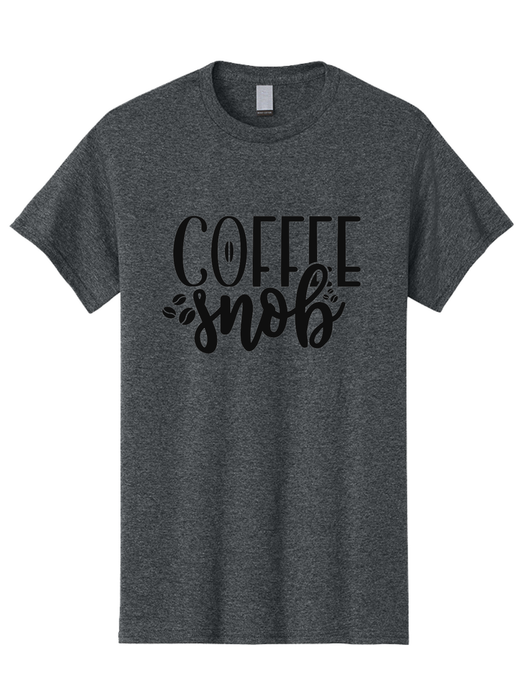 Coffee-Snob Men'S Graphic Tee, 100% Cotton, Comfortable Casual Summer Wear, Machine Washable, Coffee Snob, Coffee Lover, Coffee Culture, Coffee Beans, Specialty Coffee, Coffee Connoisseur, Coffee Humor Aad375