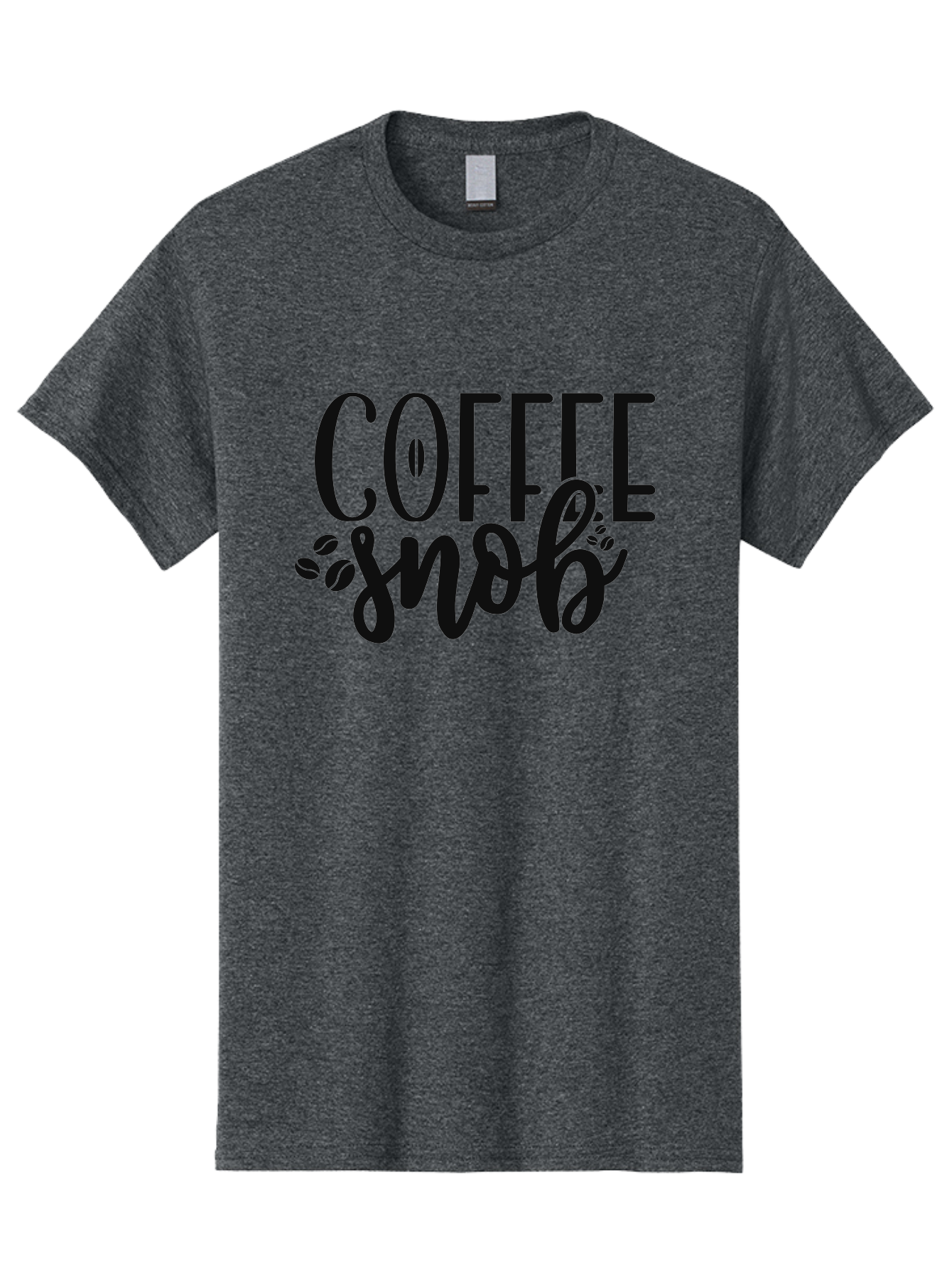 Coffee-Snob Men'S Graphic Tee, 100% Cotton, Comfortable Casual Summer Wear, Machine Washable, Coffee Snob, Coffee Lover, Coffee Culture, Coffee Beans, Specialty Coffee, Coffee Connoisseur, Coffee Humor Aad375