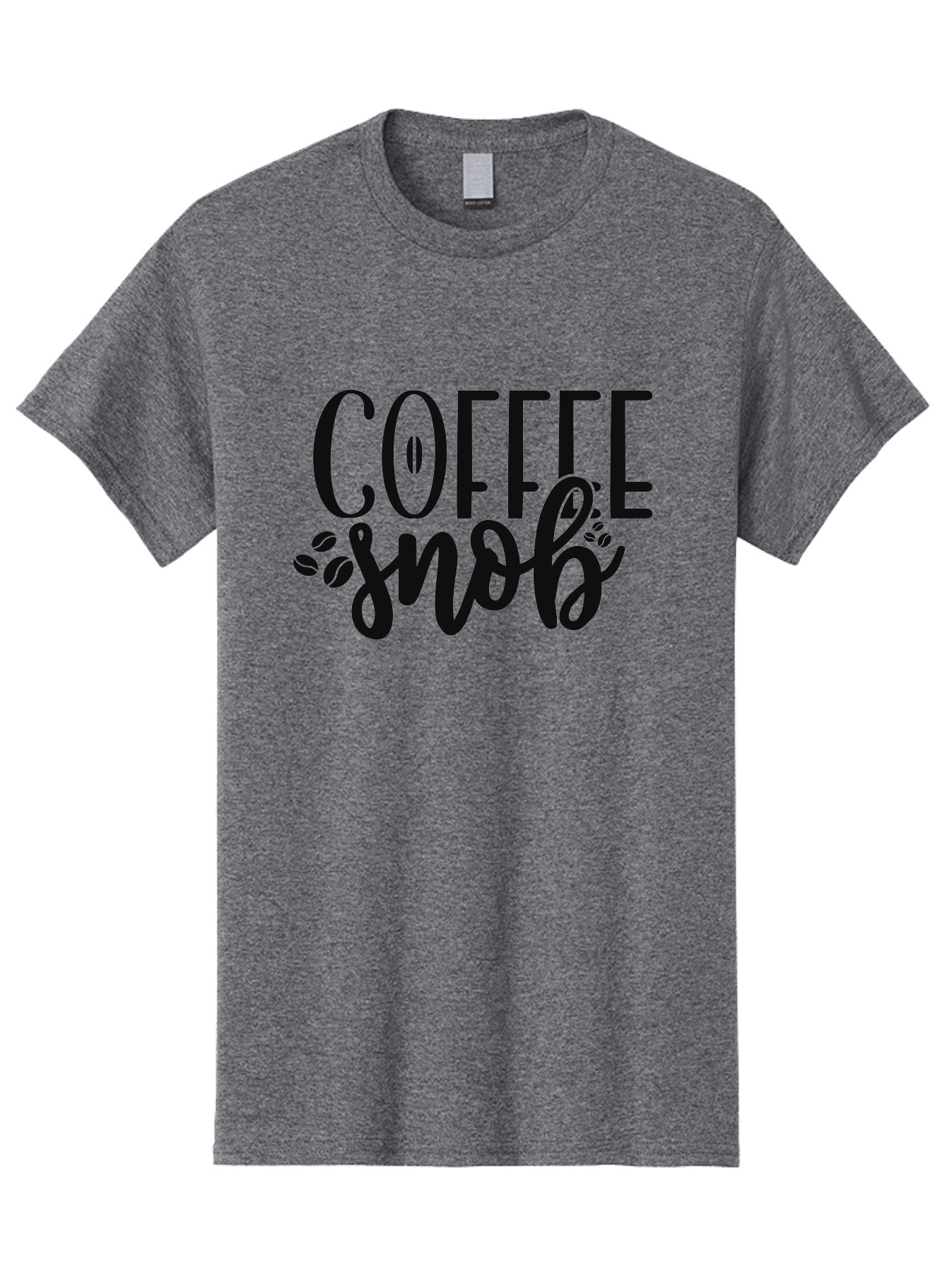 Coffee-Snob Men'S Graphic Tee, 100% Cotton, Comfortable Casual Summer Wear, Machine Washable, Coffee Snob, Coffee Lover, Coffee Culture, Coffee Beans, Specialty Coffee, Coffee Connoisseur, Coffee Humor Aad375