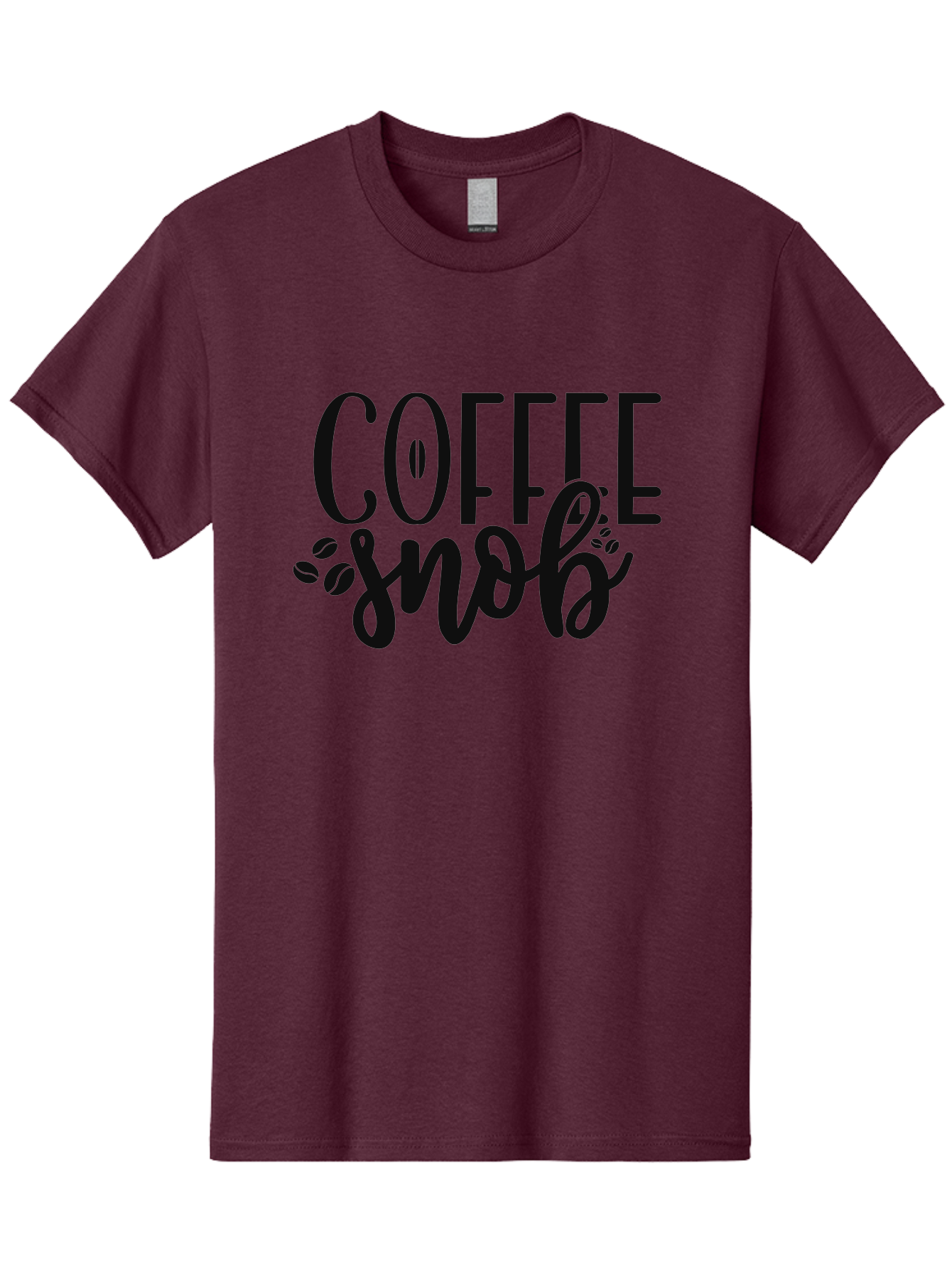 Coffee-Snob Men'S Graphic Tee, 100% Cotton, Comfortable Casual Summer Wear, Machine Washable, Coffee Snob, Coffee Lover, Coffee Culture, Coffee Beans, Specialty Coffee, Coffee Connoisseur, Coffee Humor Aad375