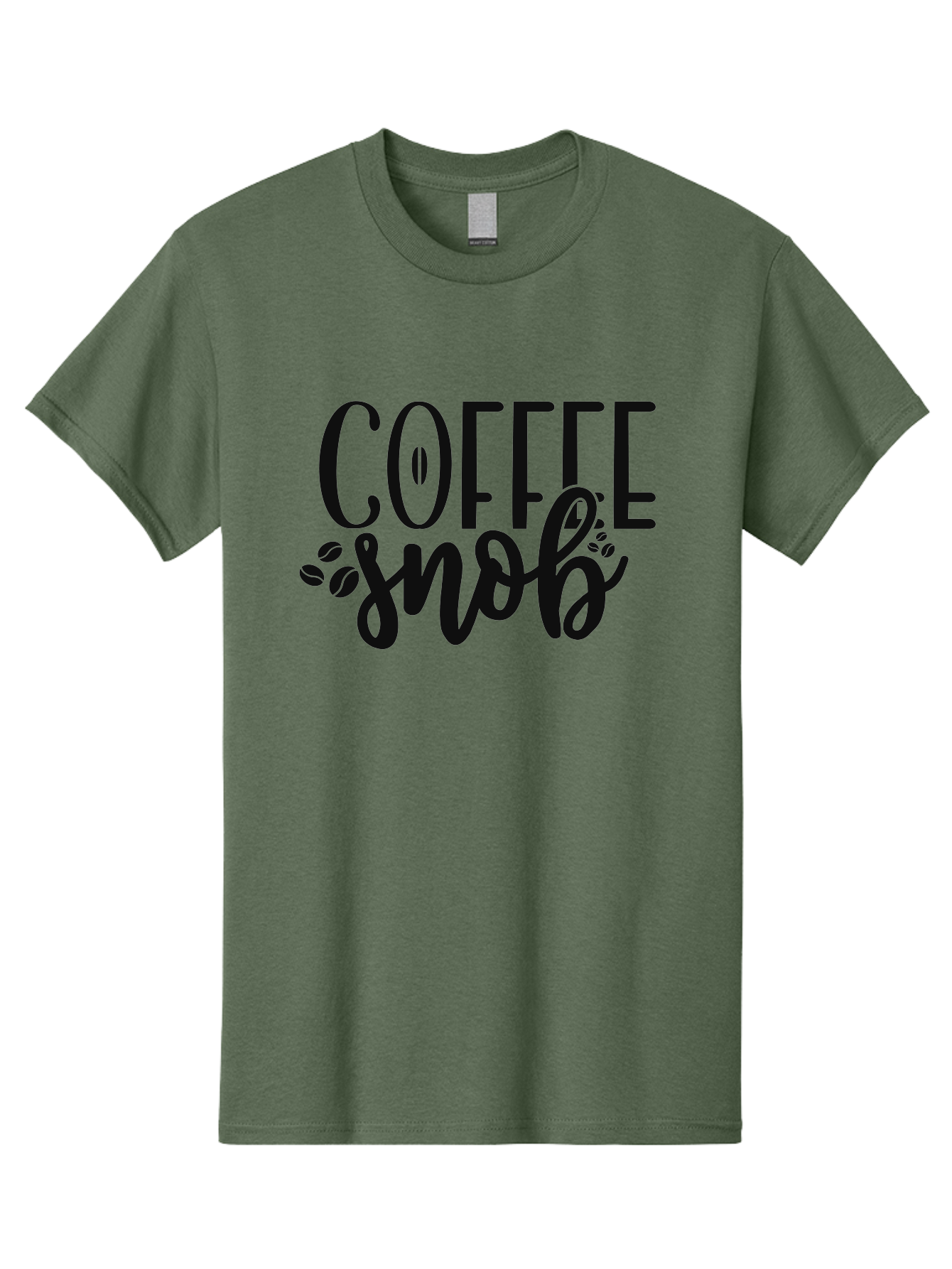 Coffee-Snob Men'S Graphic Tee, 100% Cotton, Comfortable Casual Summer Wear, Machine Washable, Coffee Snob, Coffee Lover, Coffee Culture, Coffee Beans, Specialty Coffee, Coffee Connoisseur, Coffee Humor Aad375