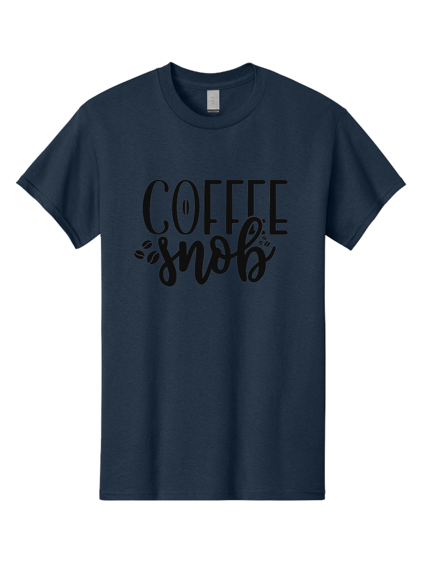 Coffee-Snob Men'S Graphic Tee, 100% Cotton, Comfortable Casual Summer Wear, Machine Washable, Coffee Snob, Coffee Lover, Coffee Culture, Coffee Beans, Specialty Coffee, Coffee Connoisseur, Coffee Humor Aad375