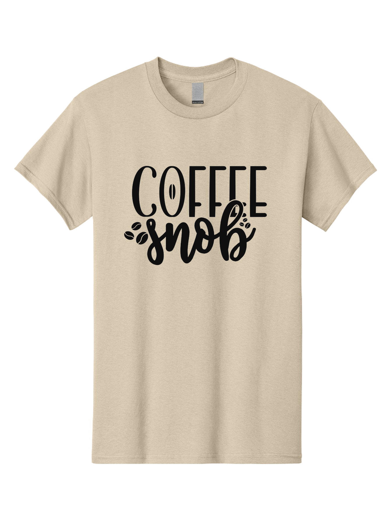 Coffee-Snob Men'S Graphic Tee, 100% Cotton, Comfortable Casual Summer Wear, Machine Washable, Coffee Snob, Coffee Lover, Coffee Culture, Coffee Beans, Specialty Coffee, Coffee Connoisseur, Coffee Humor Aad375