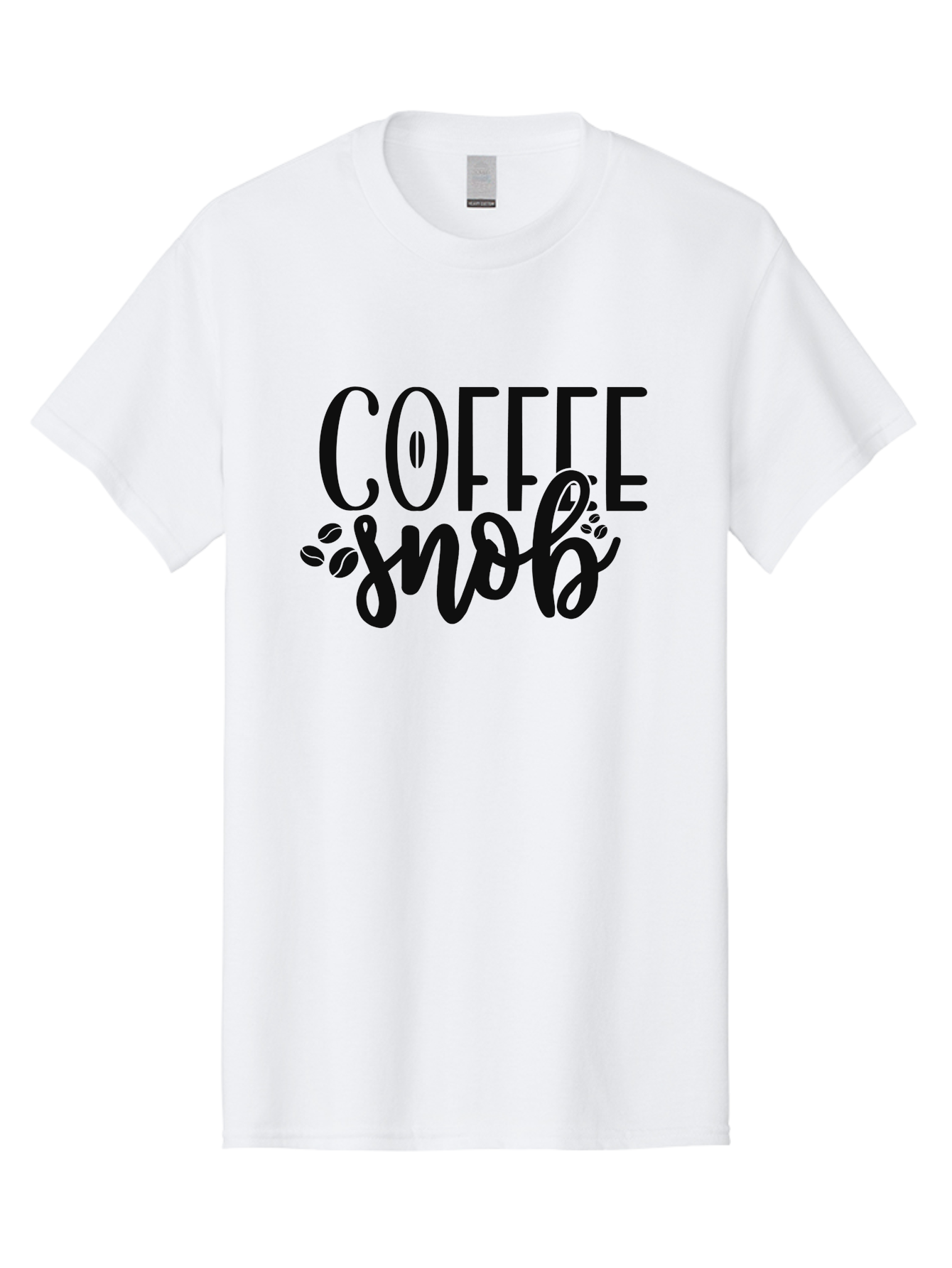 Coffee-Snob Men'S Graphic Tee, 100% Cotton, Comfortable Casual Summer Wear, Machine Washable, Coffee Snob, Coffee Lover, Coffee Culture, Coffee Beans, Specialty Coffee, Coffee Connoisseur, Coffee Humor Aad375