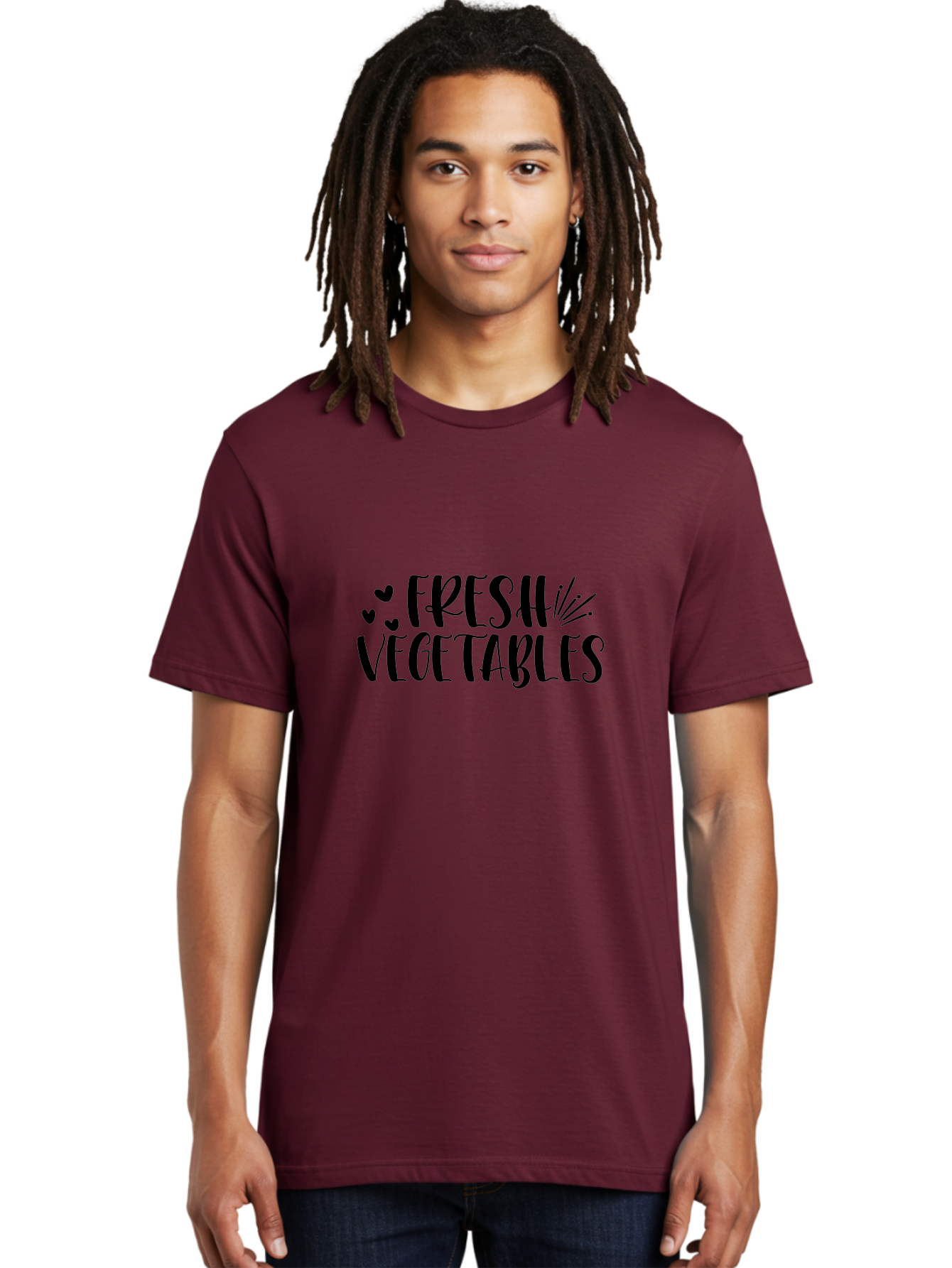 Fresh-Vegetables Men'S Graphic Tee, 100% Cotton, Comfortable Casual Summer Wear, Machine Washable, Fresh Vegetables, Healthy Eating, Organic Produce, Wholesome Food, Vegetable Lovers, Farm To Table, Nutritious Diet, Culinary Delights Aad400