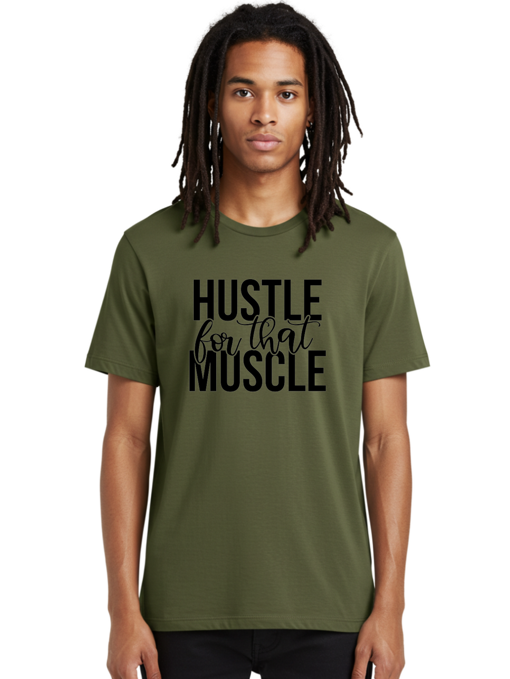 Hustle-For-That-Muscle Men'S Graphic Tee, 100% Cotton, Comfortable Casual Summer Wear, Machine Washable, Motivational Quote, Fitness Inspiration, Workout Motivation, Gym Motivation, Fitness Quotes, Bodybuilding, Weightlifting, Aad415