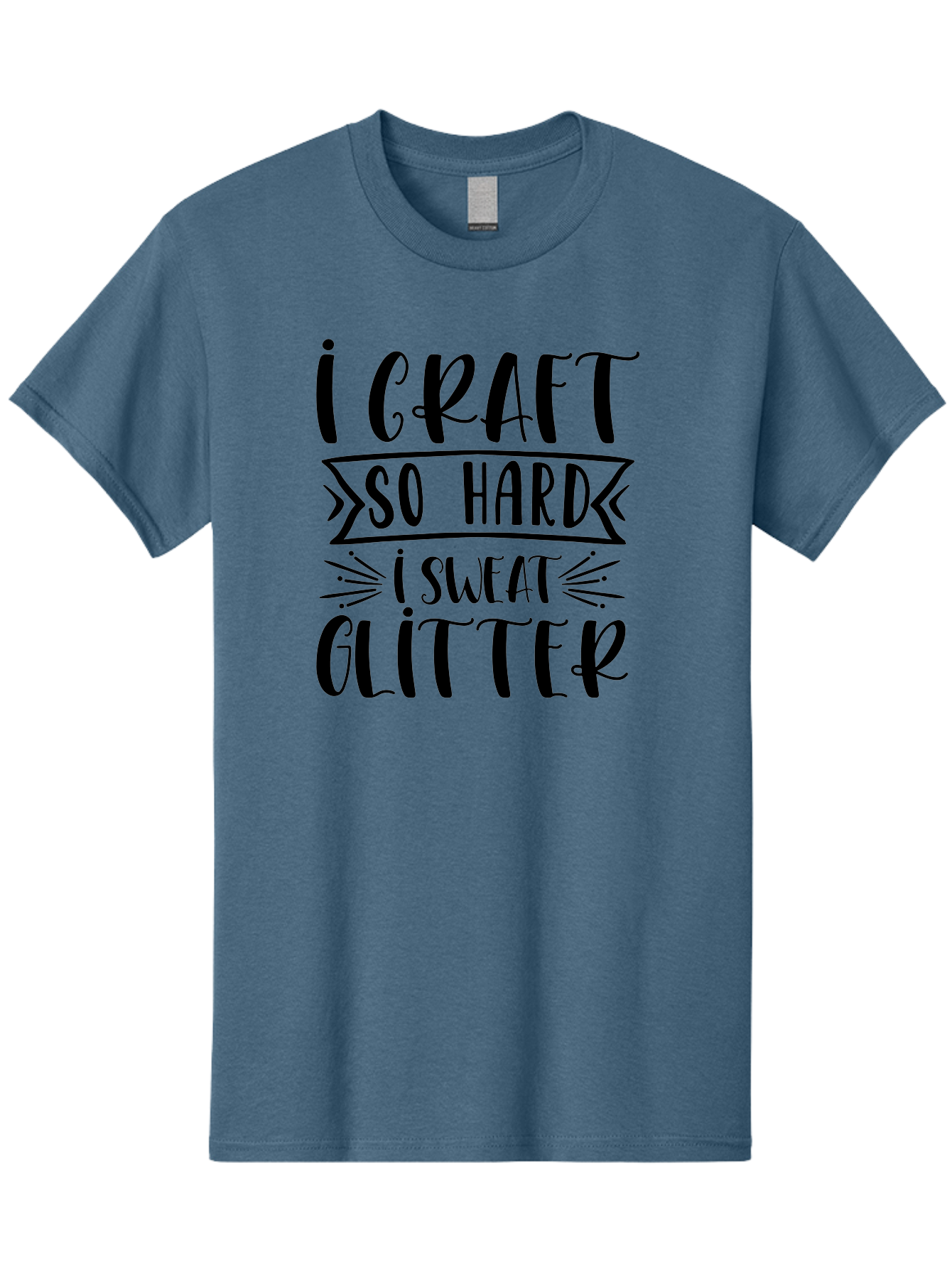 I-Craft-So-Hard Men'S Graphic Tee, 100% Cotton, Comfortable Casual Summer Wear, Machine Washable, Crafting Quote, Crafting Humor, Glitter Crafts, Handmade Crafts, Crafty Sayings, Crafting Passion, Diy Crafts, Crafting Love, Craft Inspiration Aad418