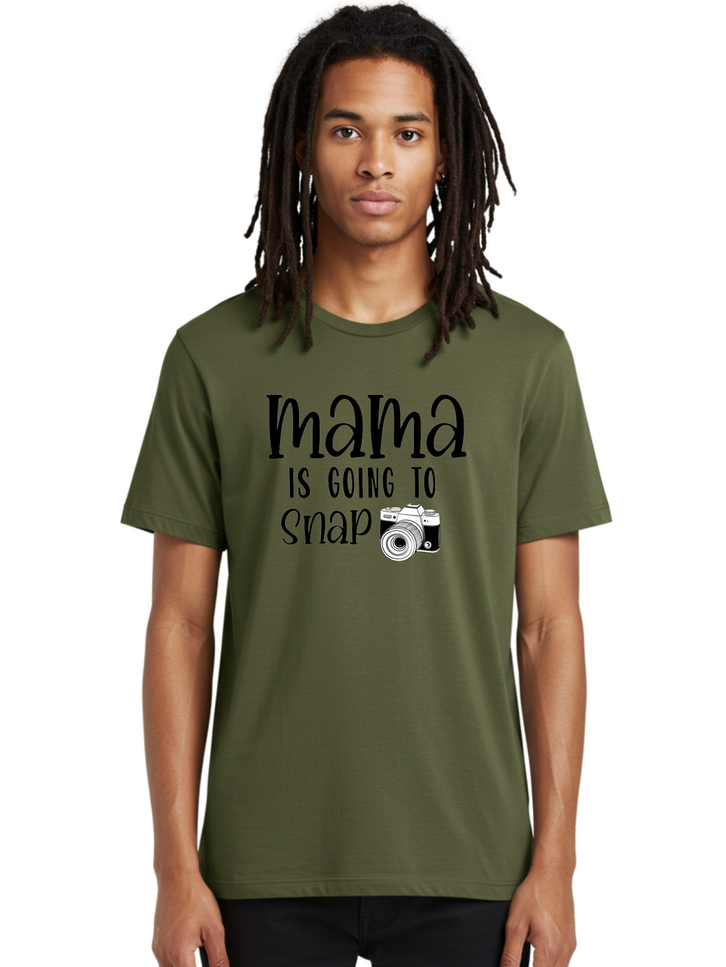 Mama-Is-Going-To-Snap Men'S Graphic Tee, 100% Cotton, Comfortable Casual Summer Wear, Machine Washable, Mama, Photography, Camera, Snap, Mom, Black Camera, Photography Humor, Motherhood, Photography Quote, Funny Mama Aad433