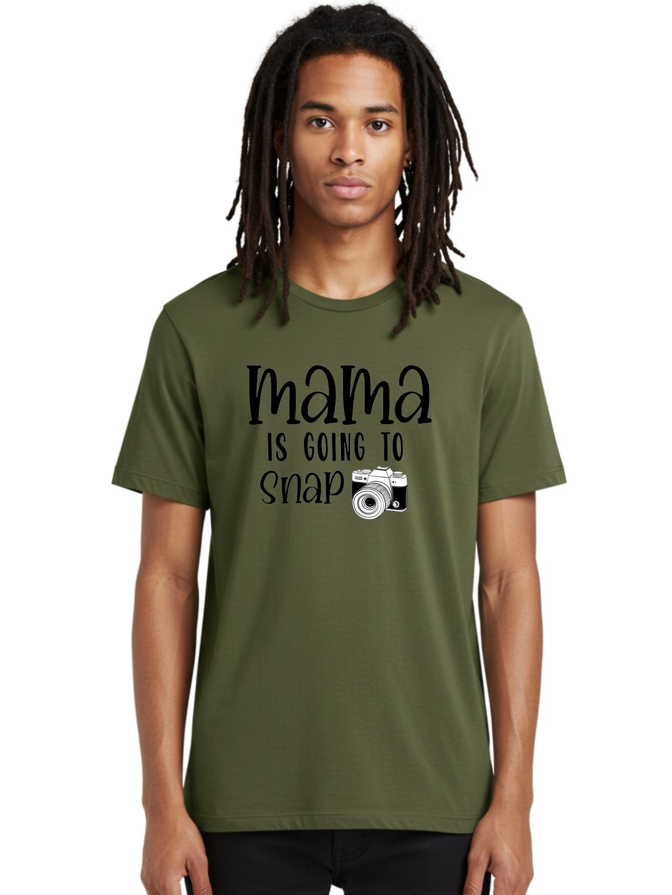 Mama-Is-Going-To-Snap Men'S Graphic Tee, 100% Cotton, Comfortable Casual Summer Wear, Machine Washable, Mama, Photography, Camera, Snap, Mom, Black Camera, Photography Humor, Motherhood, Photography Quote, Funny Mama Aad433