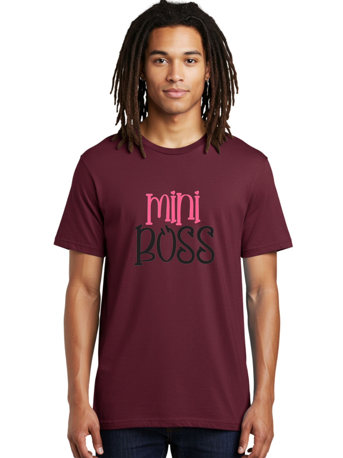 Mini-Boss Men'S Graphic Tee, 100% Cotton, Comfortable Casual Summer Wear, Machine Washable, Mini Boss, Leadership Inspiration, Young Entrepreneur, Empowerment, Confidence, Girl Power, Business Motivation, Leadership Skills Aad438