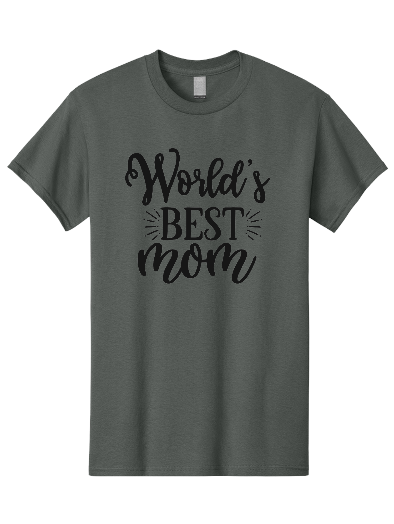 World-S-Best-Mom Men'S Graphic Tee, 100% Cotton, Comfortable Casual Summer Wear, Machine Washable, World'S Best Mom, Mother'S Day Gift, Mom Appreciation, Gift For Mom, Mother'S Day Quote, Mom Quote, Best Mom Ever Aad507