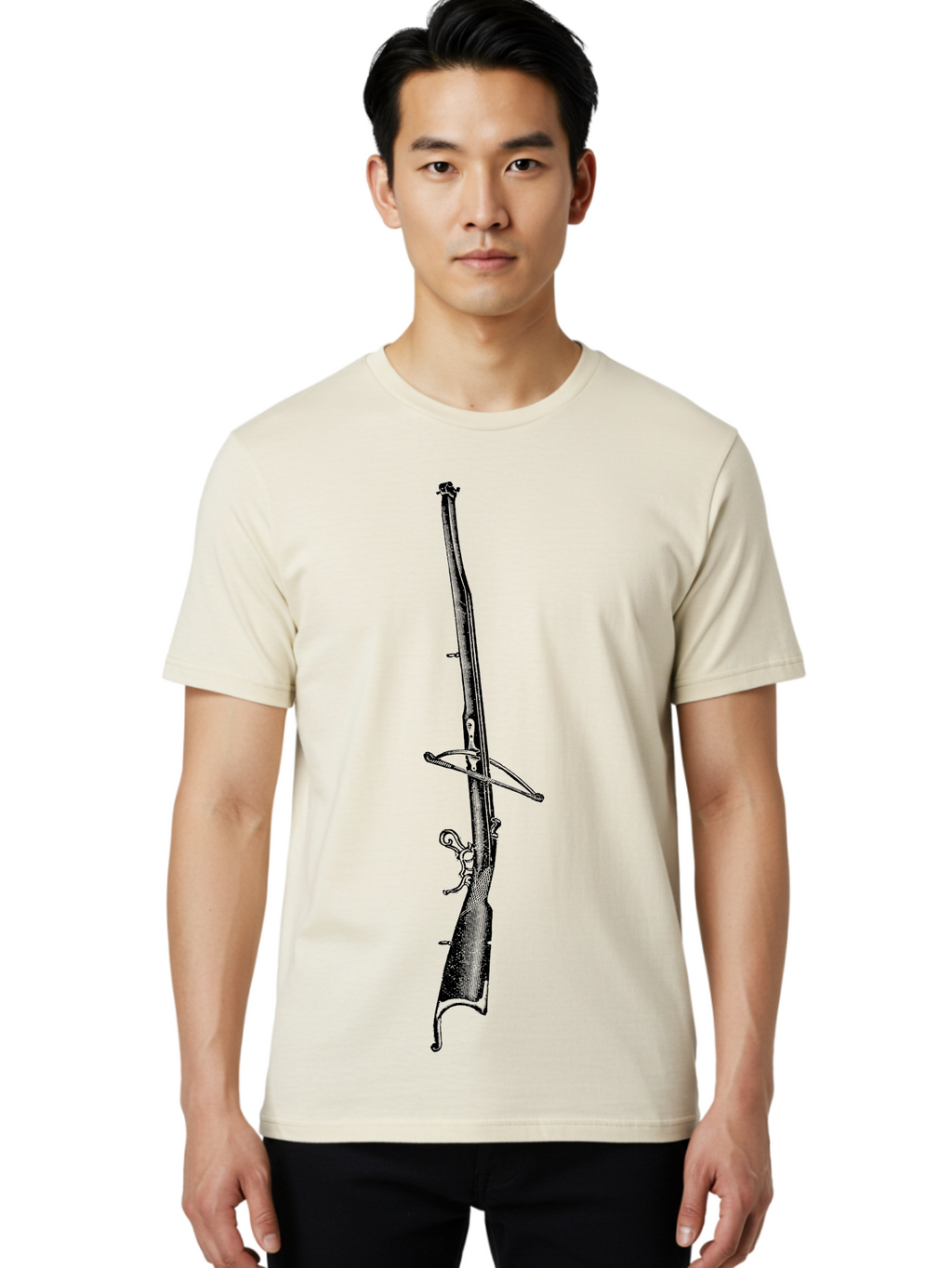 Arbalest Men'S Graphic Tee, 100% Cotton, Comfortable Casual Summer Wear, Machine Washable, Crossbow, Medieval Weapon, Hunting Gear, Archery Equipment, Warfare, Historical Reenactment, Tactical Gear Aad518