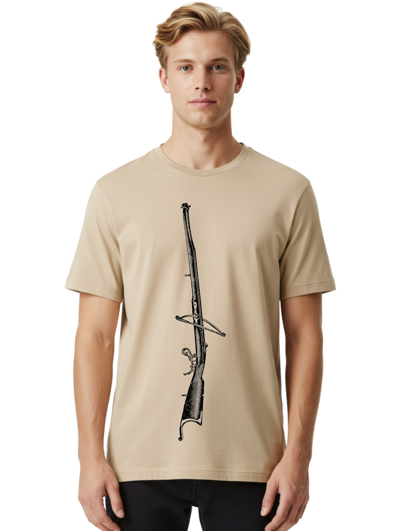 Arbalest Men'S Graphic Tee, 100% Cotton, Comfortable Casual Summer Wear, Machine Washable, Crossbow, Medieval Weapon, Hunting Gear, Archery Equipment, Warfare, Historical Reenactment, Tactical Gear Aad518