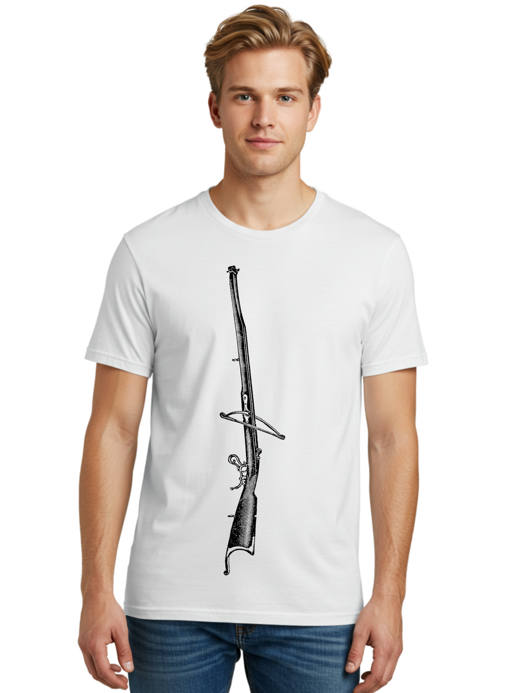 Arbalest Men'S Graphic Tee, 100% Cotton, Comfortable Casual Summer Wear, Machine Washable, Crossbow, Medieval Weapon, Hunting Gear, Archery Equipment, Warfare, Historical Reenactment, Tactical Gear Aad518