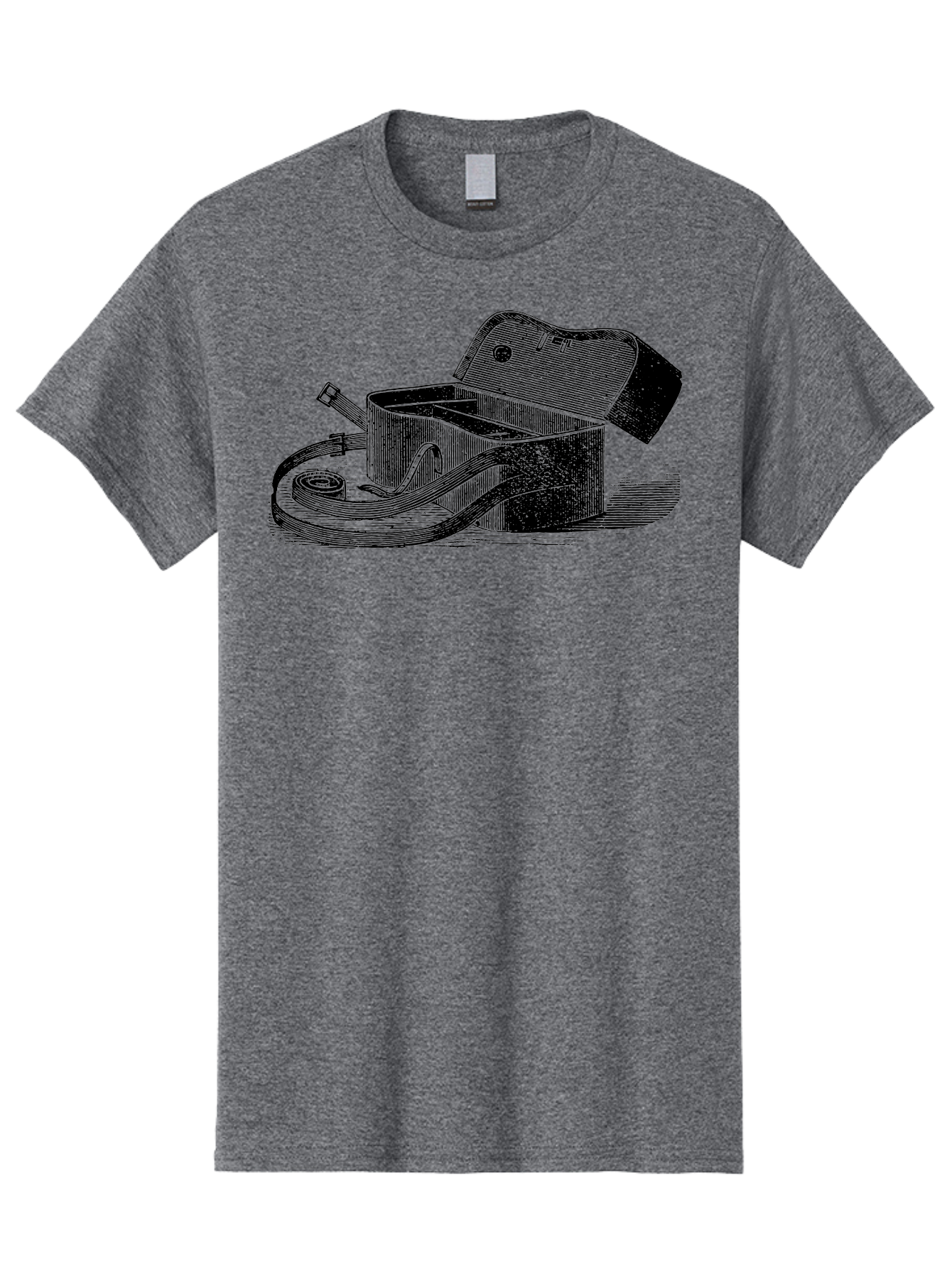 Camera-Bag Men'S Graphic Tee, 100% Cotton, Comfortable Casual Summer Wear, Machine Washable, Vintage Camera Bag, Photography Equipment, Classic Design, Leather Strap, Retro Style, Camera Accessories, Photography Gear Aad520