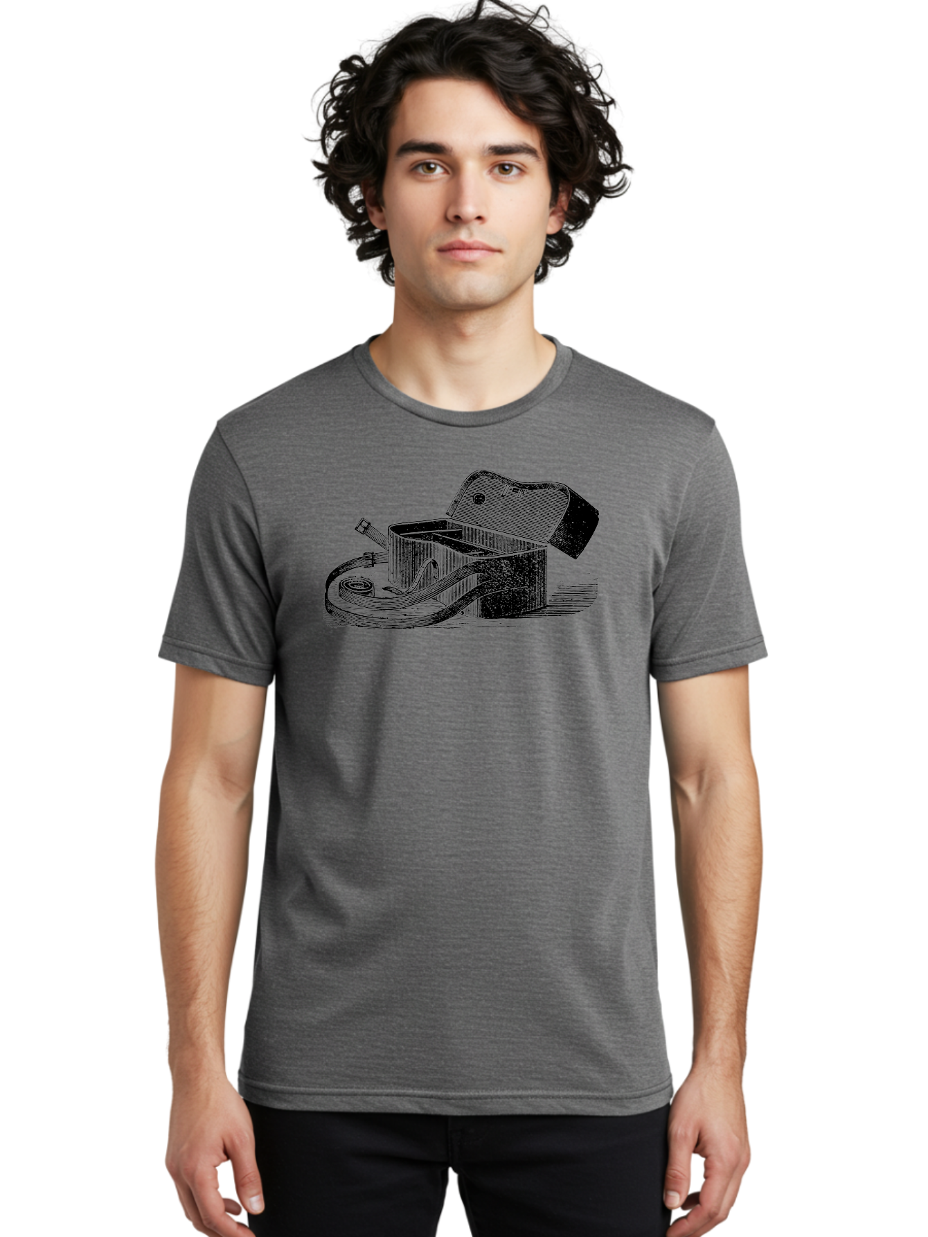 Camera-Bag Men'S Graphic Tee, 100% Cotton, Comfortable Casual Summer Wear, Machine Washable, Vintage Camera Bag, Photography Equipment, Classic Design, Leather Strap, Retro Style, Camera Accessories, Photography Gear Aad520