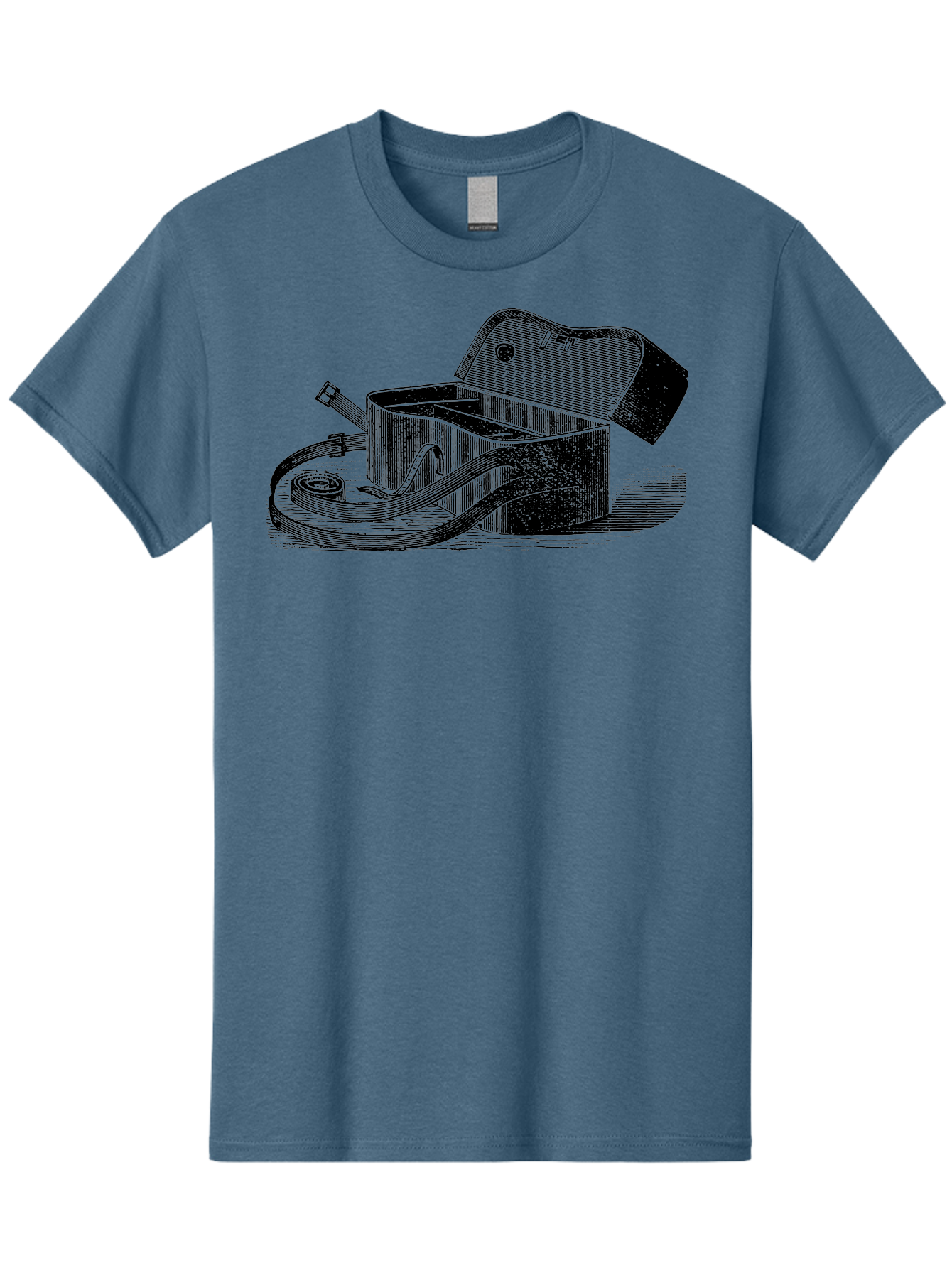 Camera-Bag Men'S Graphic Tee, 100% Cotton, Comfortable Casual Summer Wear, Machine Washable, Vintage Camera Bag, Photography Equipment, Classic Design, Leather Strap, Retro Style, Camera Accessories, Photography Gear Aad520