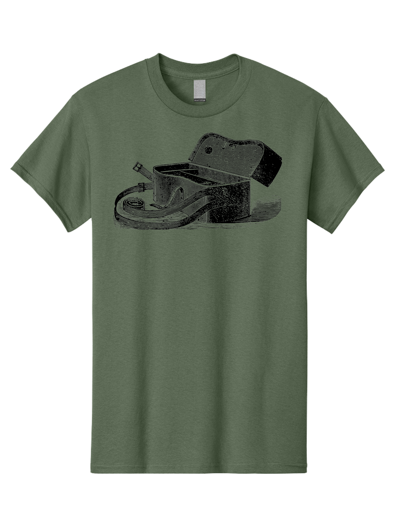 Camera-Bag Men'S Graphic Tee, 100% Cotton, Comfortable Casual Summer Wear, Machine Washable, Vintage Camera Bag, Photography Equipment, Classic Design, Leather Strap, Retro Style, Camera Accessories, Photography Gear Aad520