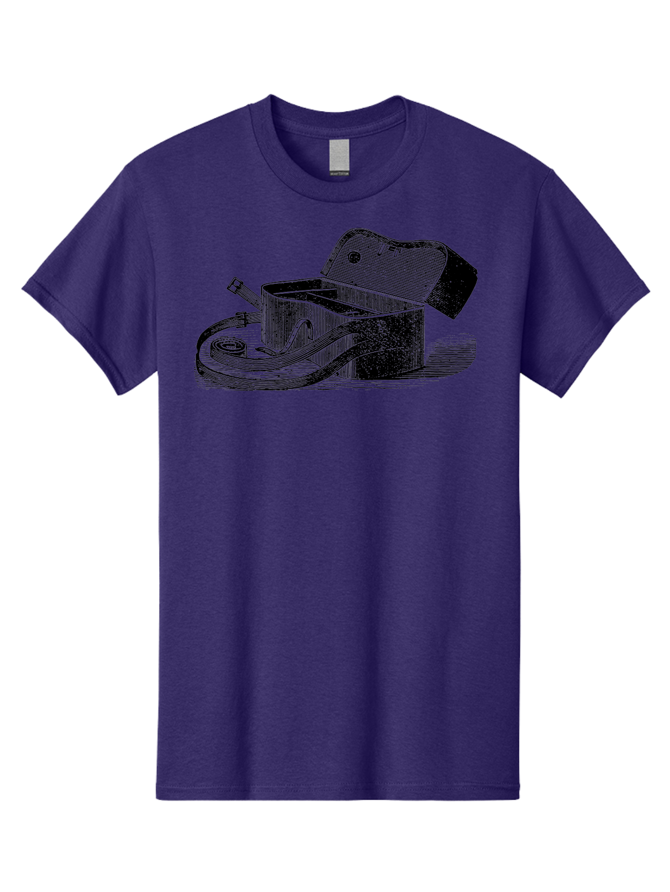 Camera-Bag Men'S Graphic Tee, 100% Cotton, Comfortable Casual Summer Wear, Machine Washable, Vintage Camera Bag, Photography Equipment, Classic Design, Leather Strap, Retro Style, Camera Accessories, Photography Gear Aad520